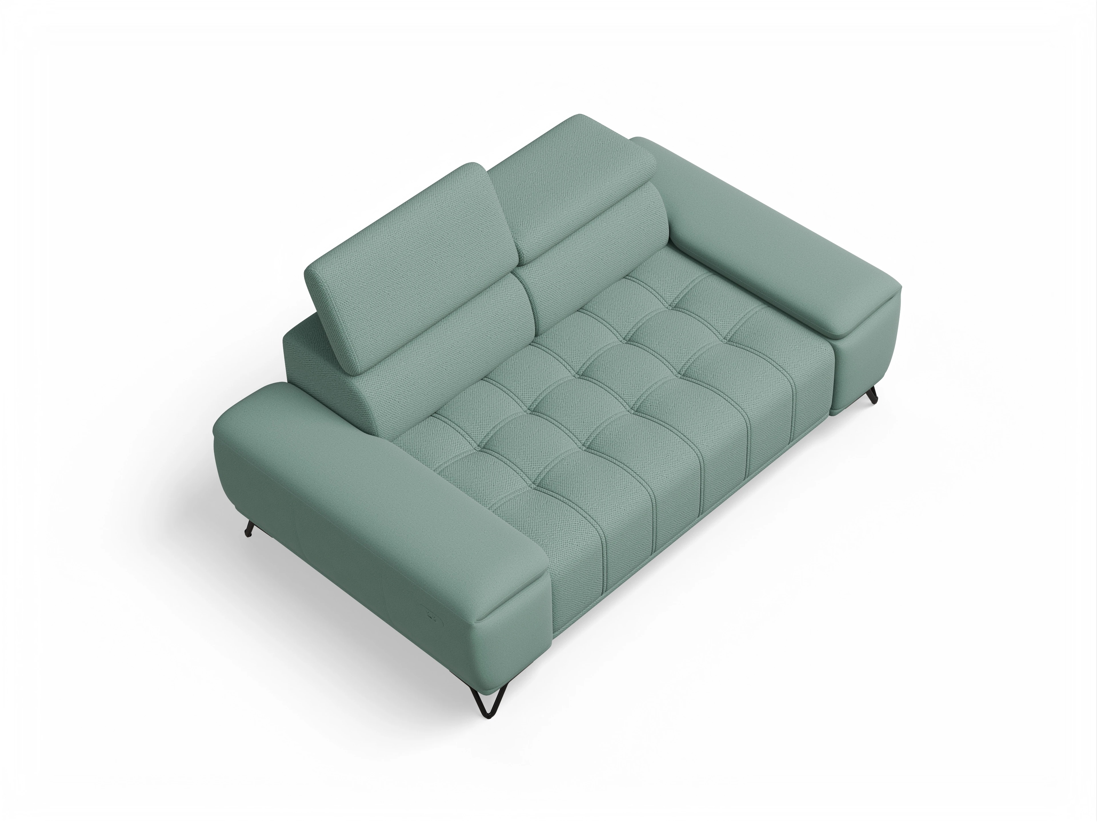 Ansicht des Produktes Sevilla 2-Sitzer Sofa in Stoff Blau