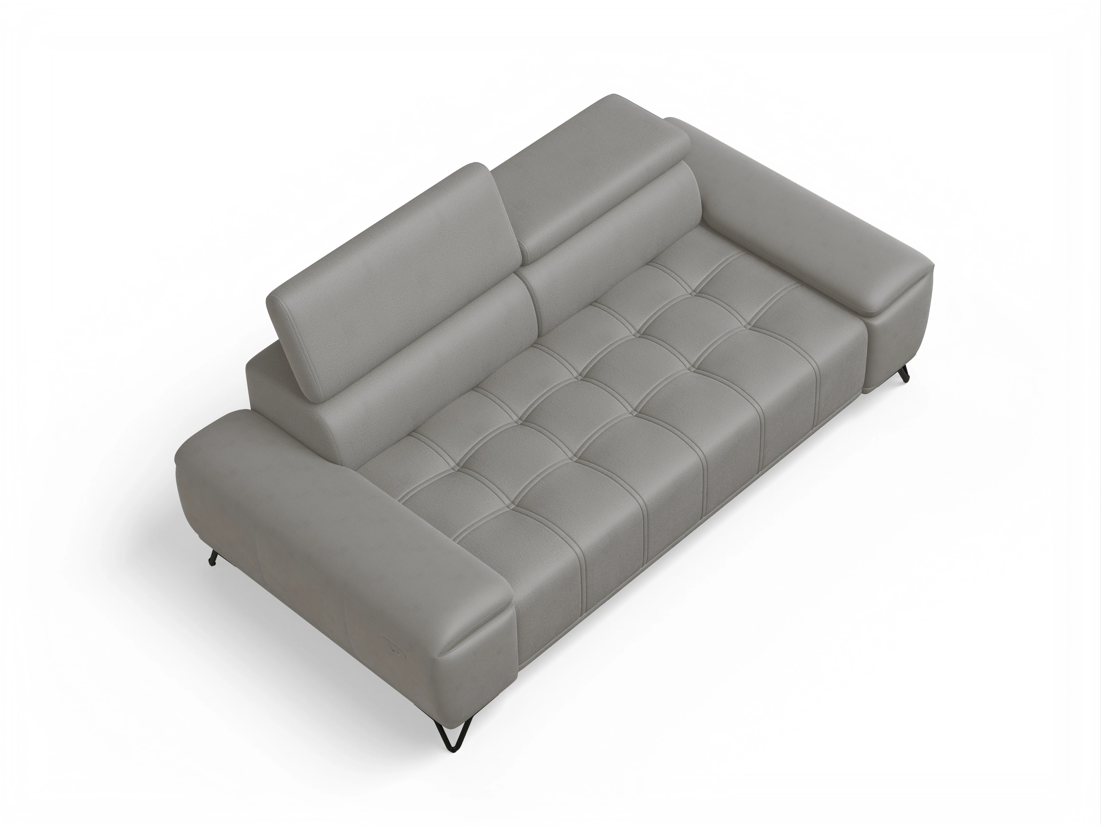 Ansicht des Produktes Sevilla 3-Sitzer Sofa in Stoff Braun