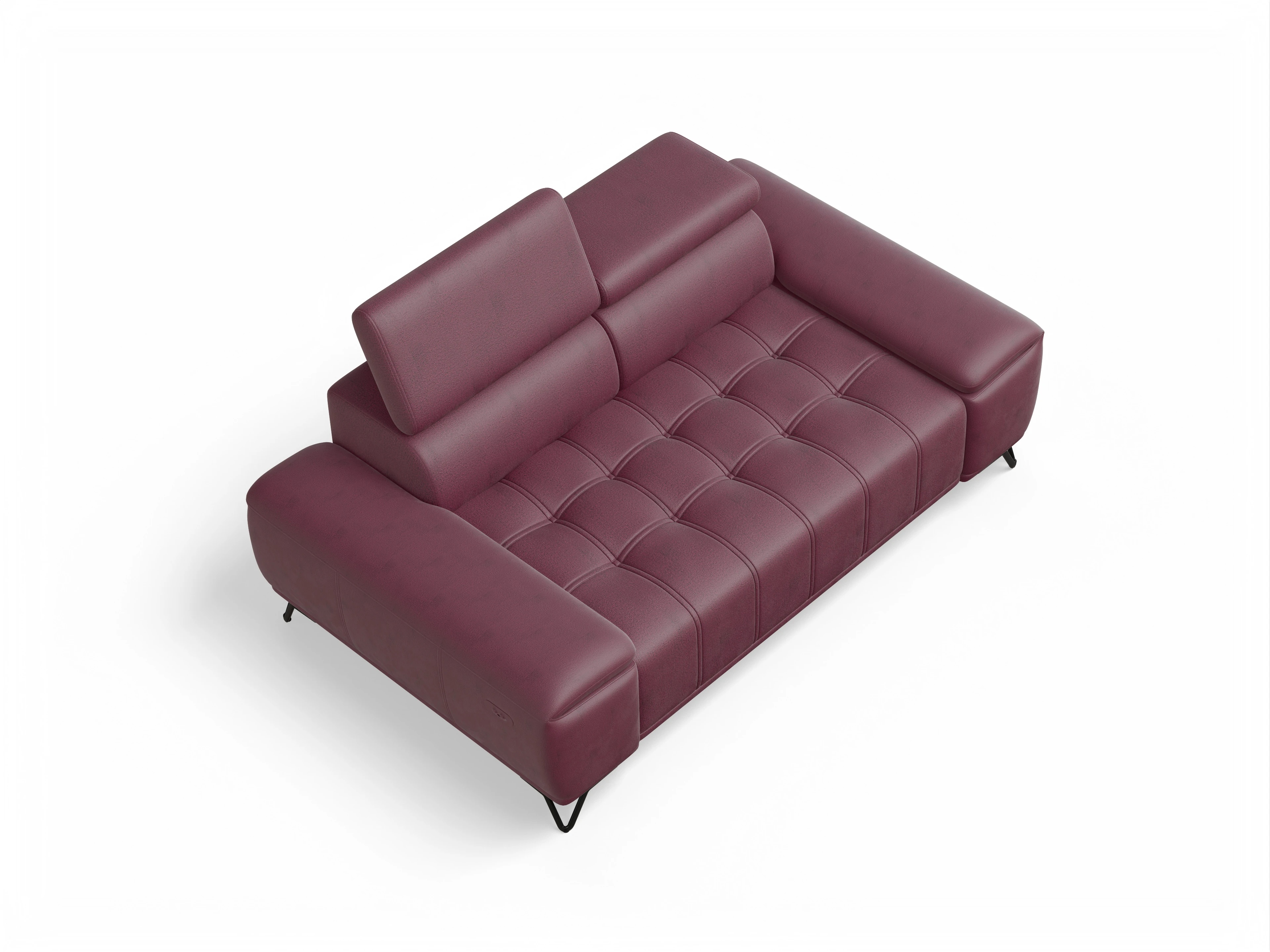 Ansicht des Produktes Sevilla 2-Sitzer Sofa in Stoff Rot