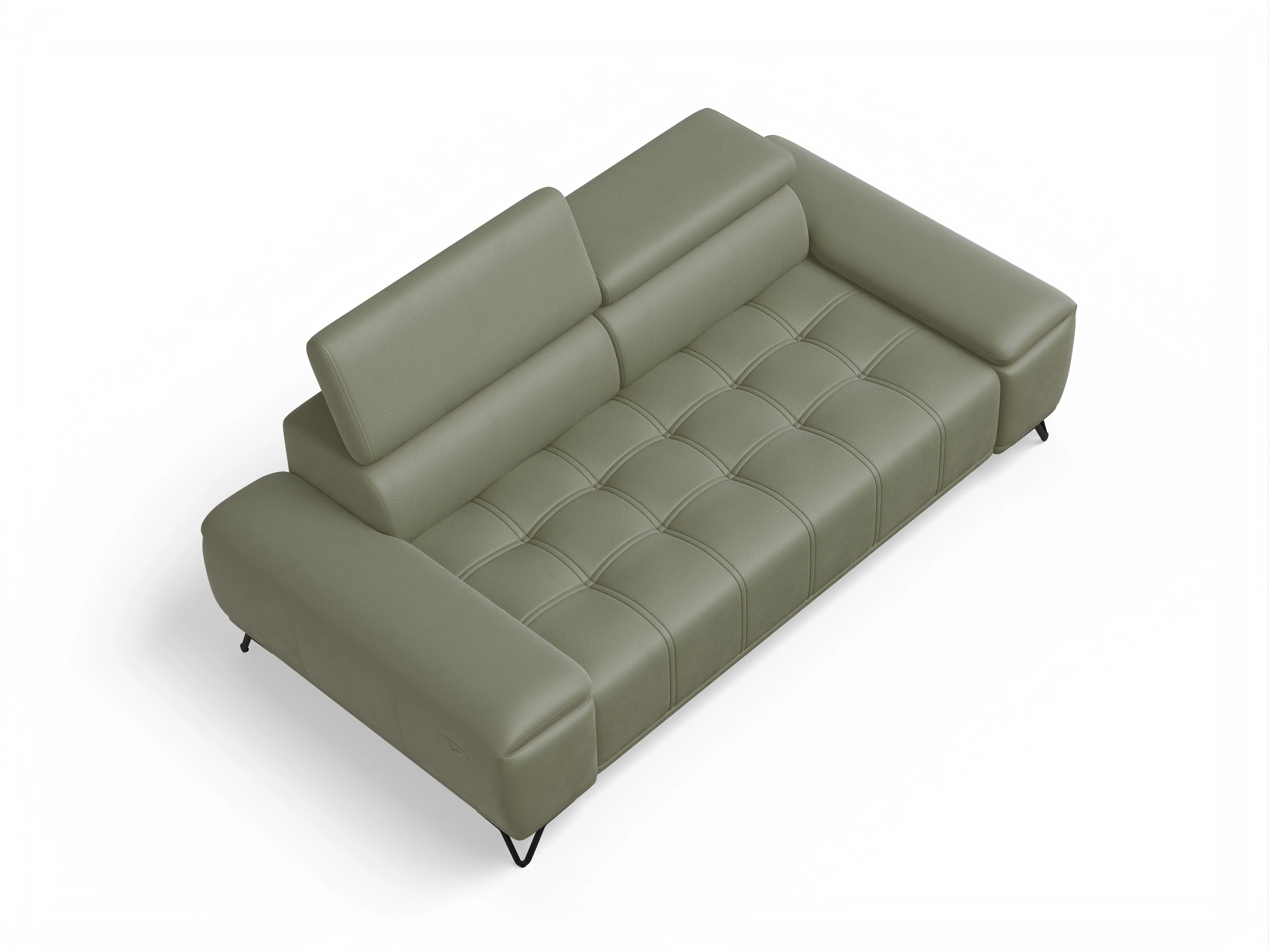 Ansicht des Produktes Sevilla 3-Sitzer Sofa in Stoff Grün
