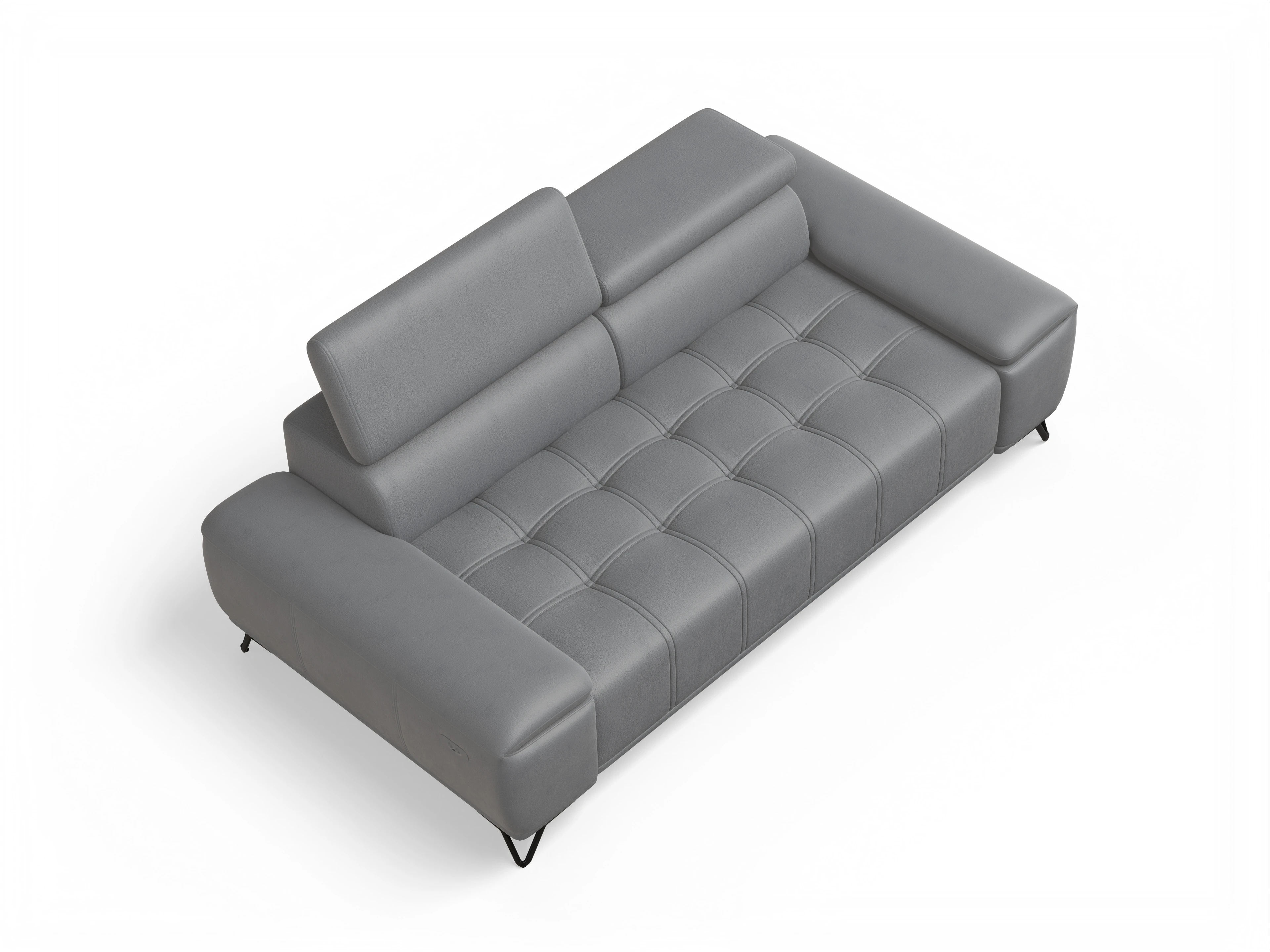 Ansicht des Produktes Sevilla 3-Sitzer Sofa in Stoff Grau