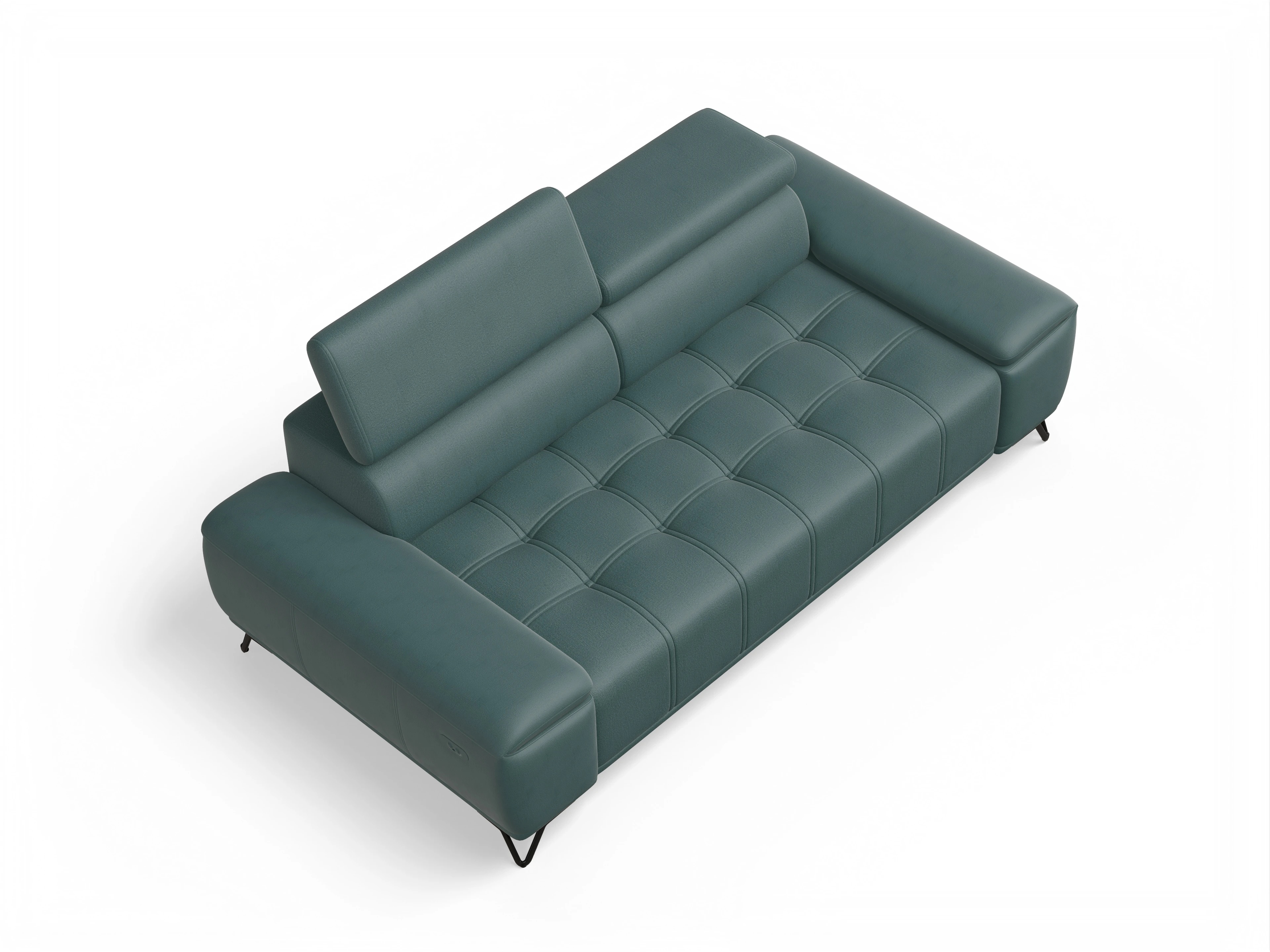 Ansicht des Produktes Sevilla 3-Sitzer Sofa in Stoff Blau