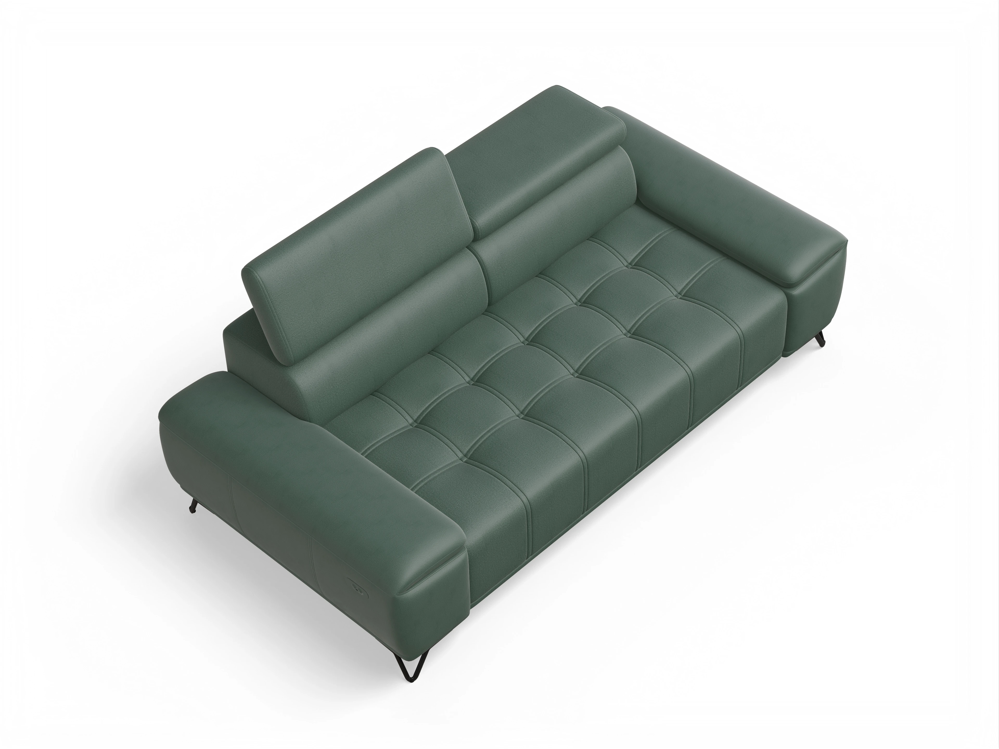 Ansicht des Produktes Sevilla 3-Sitzer Sofa in Stoff Grün