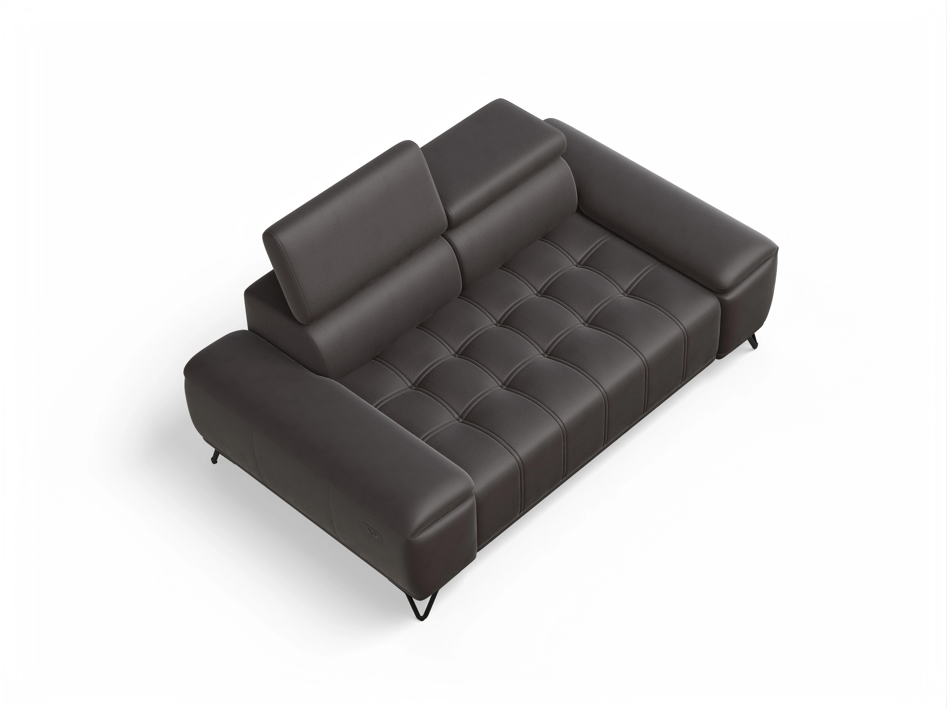 Ansicht des Produktes Sevilla 2-Sitzer Sofa in Stoff Braun