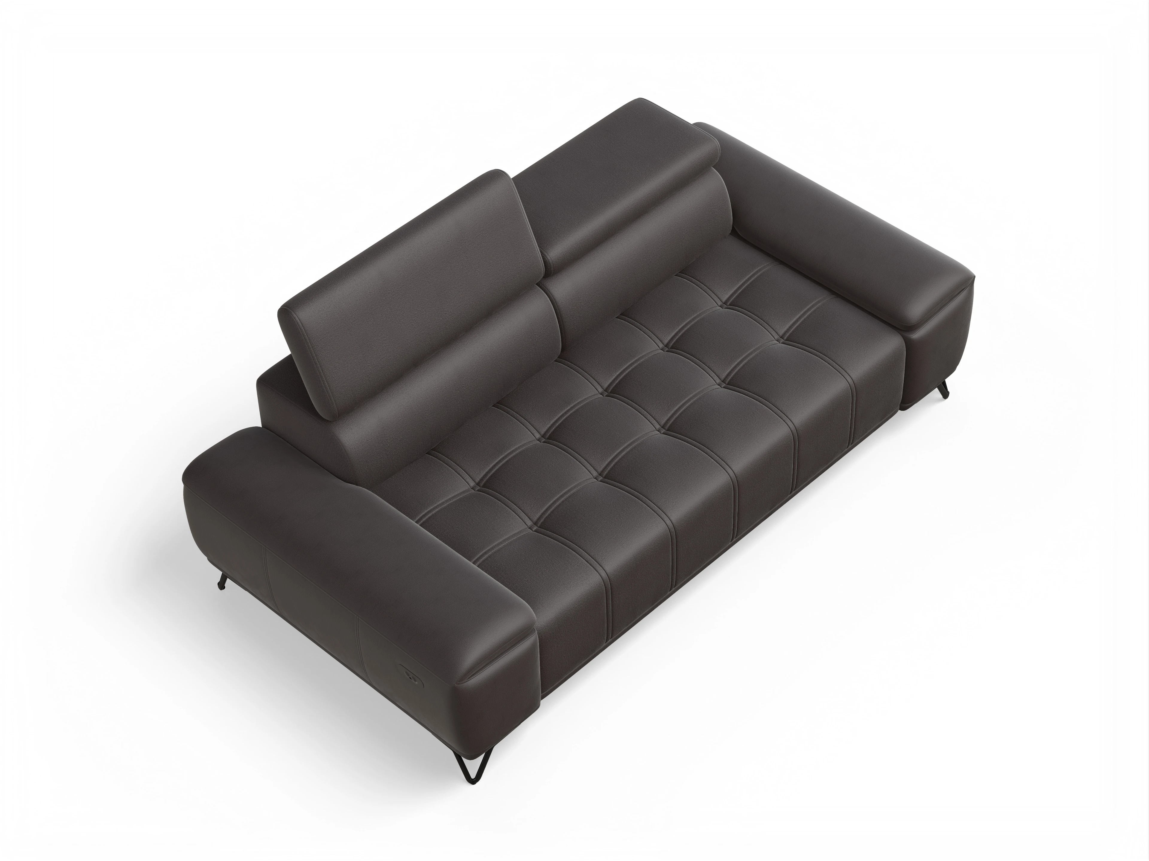 Ansicht des Produktes Sevilla 3-Sitzer Sofa in Stoff Braun
