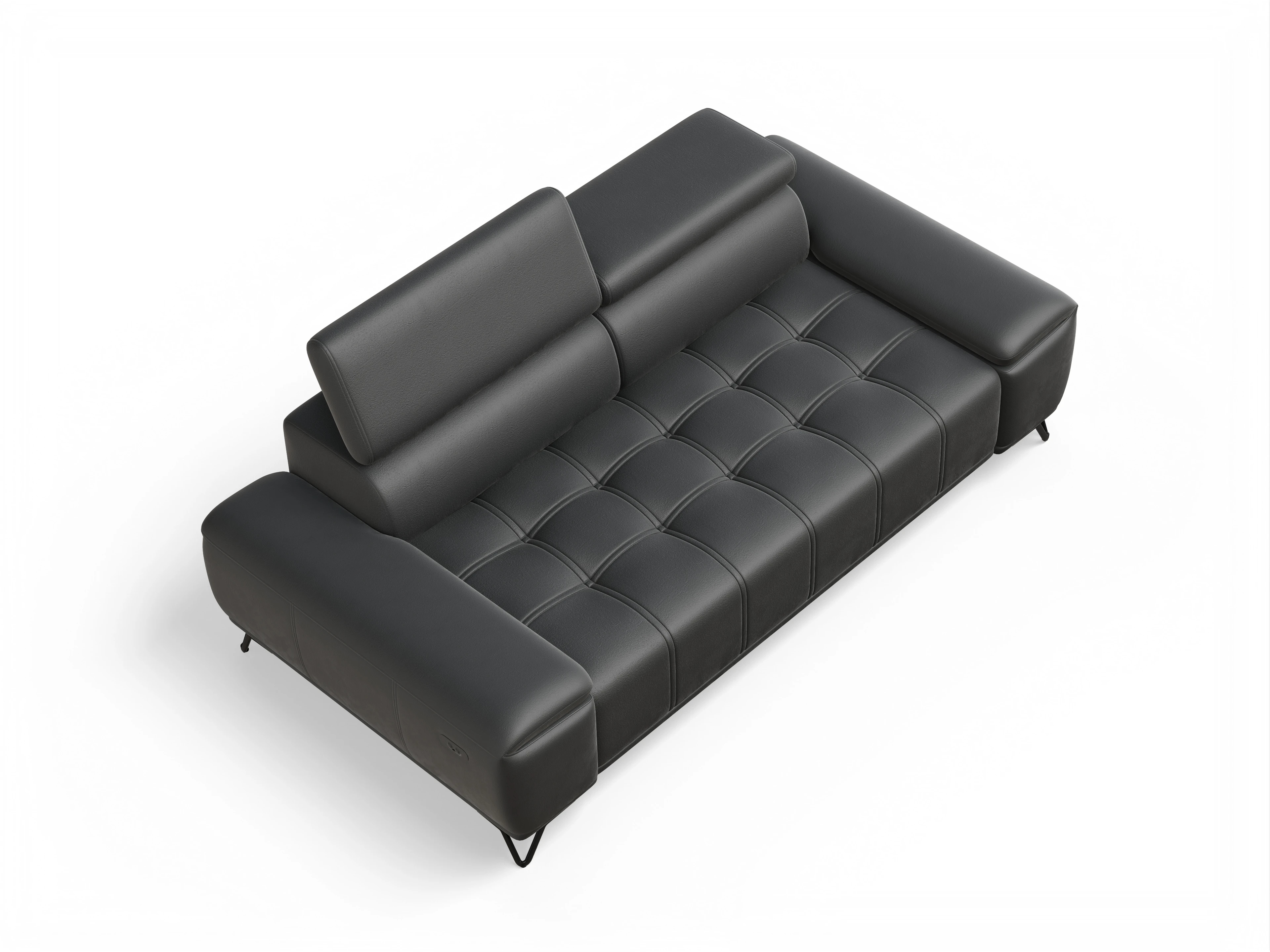 Ansicht des Produktes Sevilla 3-Sitzer Sofa in Stoff Grau