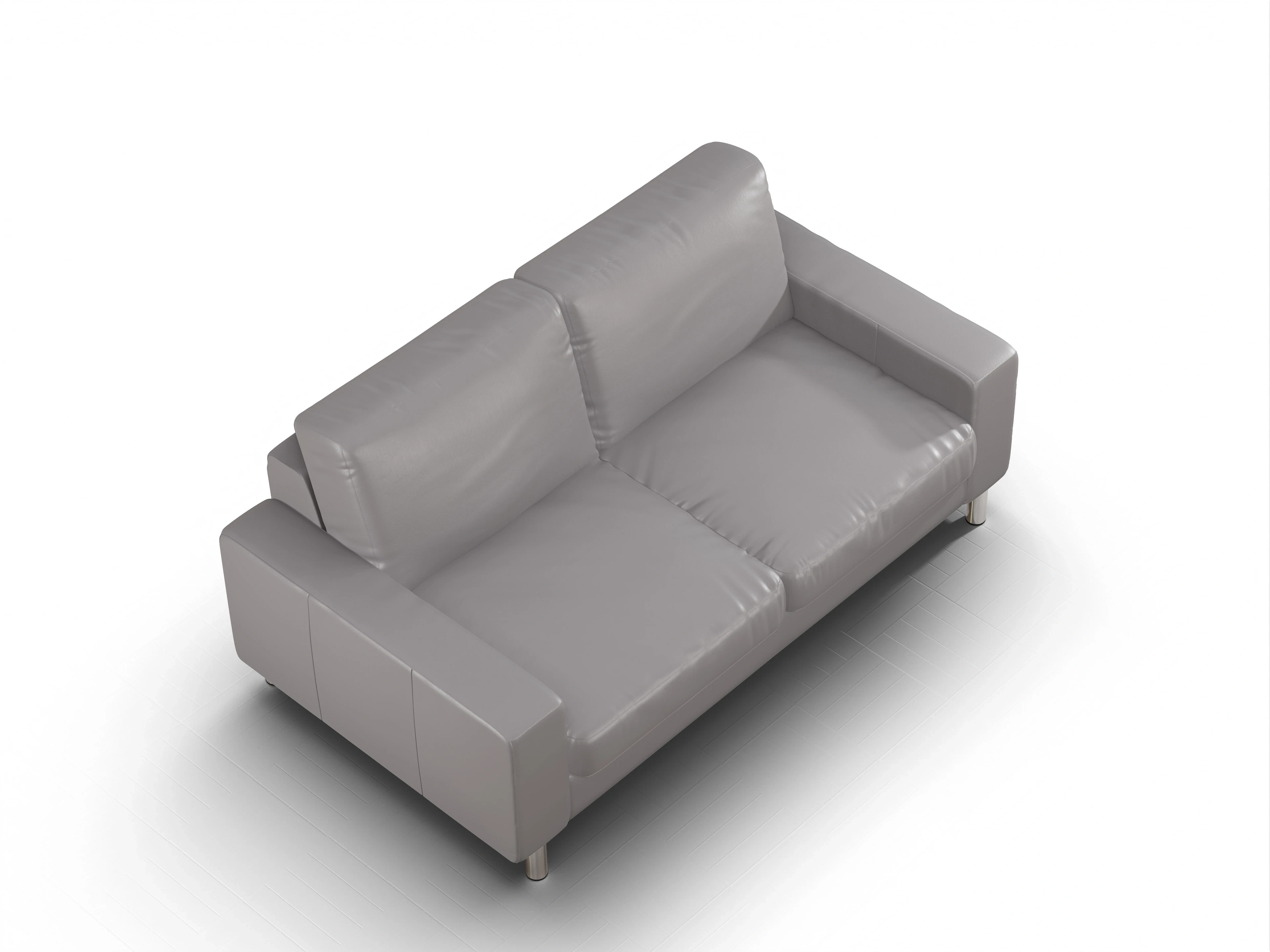 Ansicht des Produktes Campo 2.0 2-Sitzer Sofa in Leder Grau