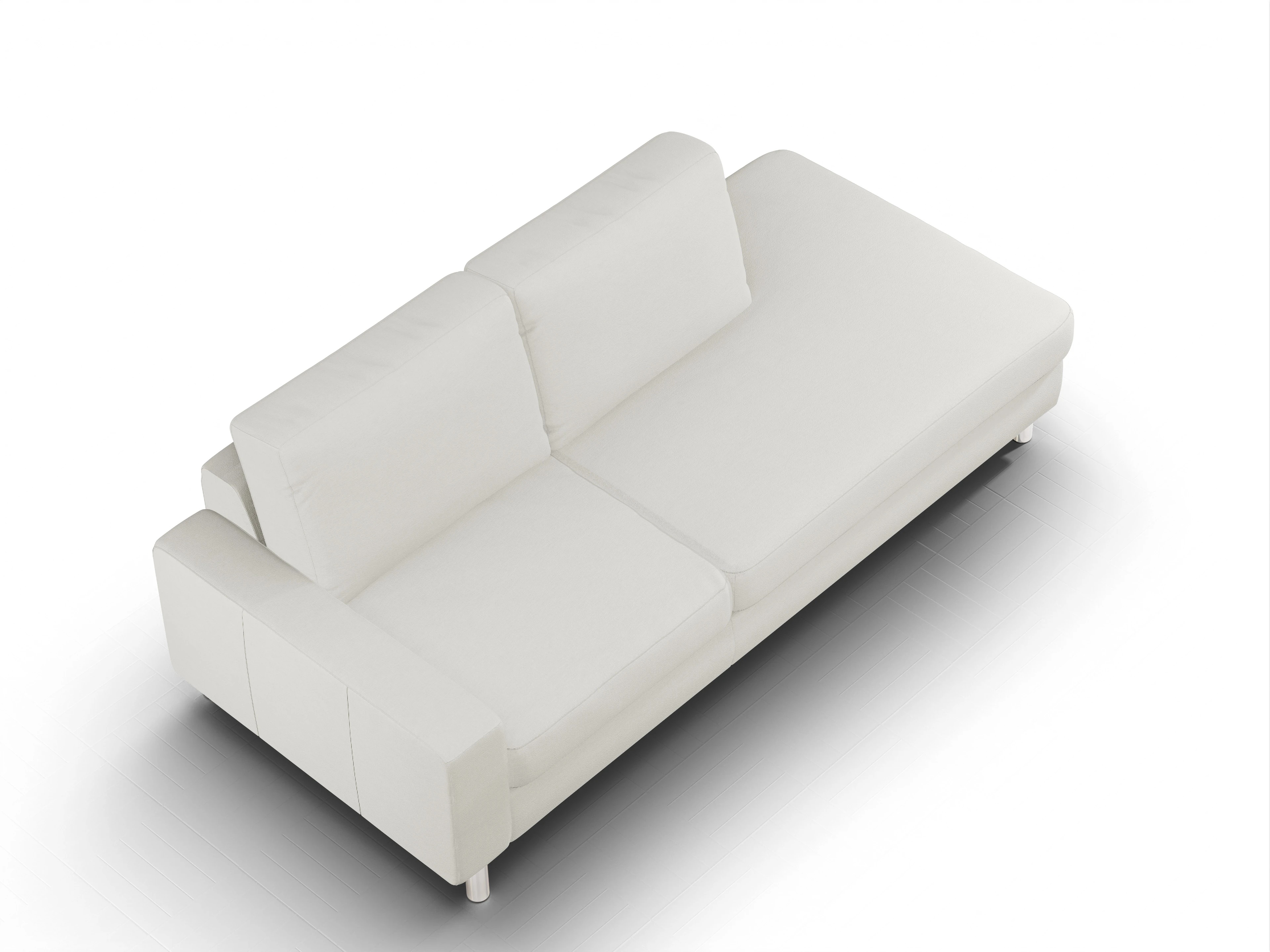 Ansicht des Produktes Campo 2.0 Ottomane ohne Bettkasten in Stoff Beige