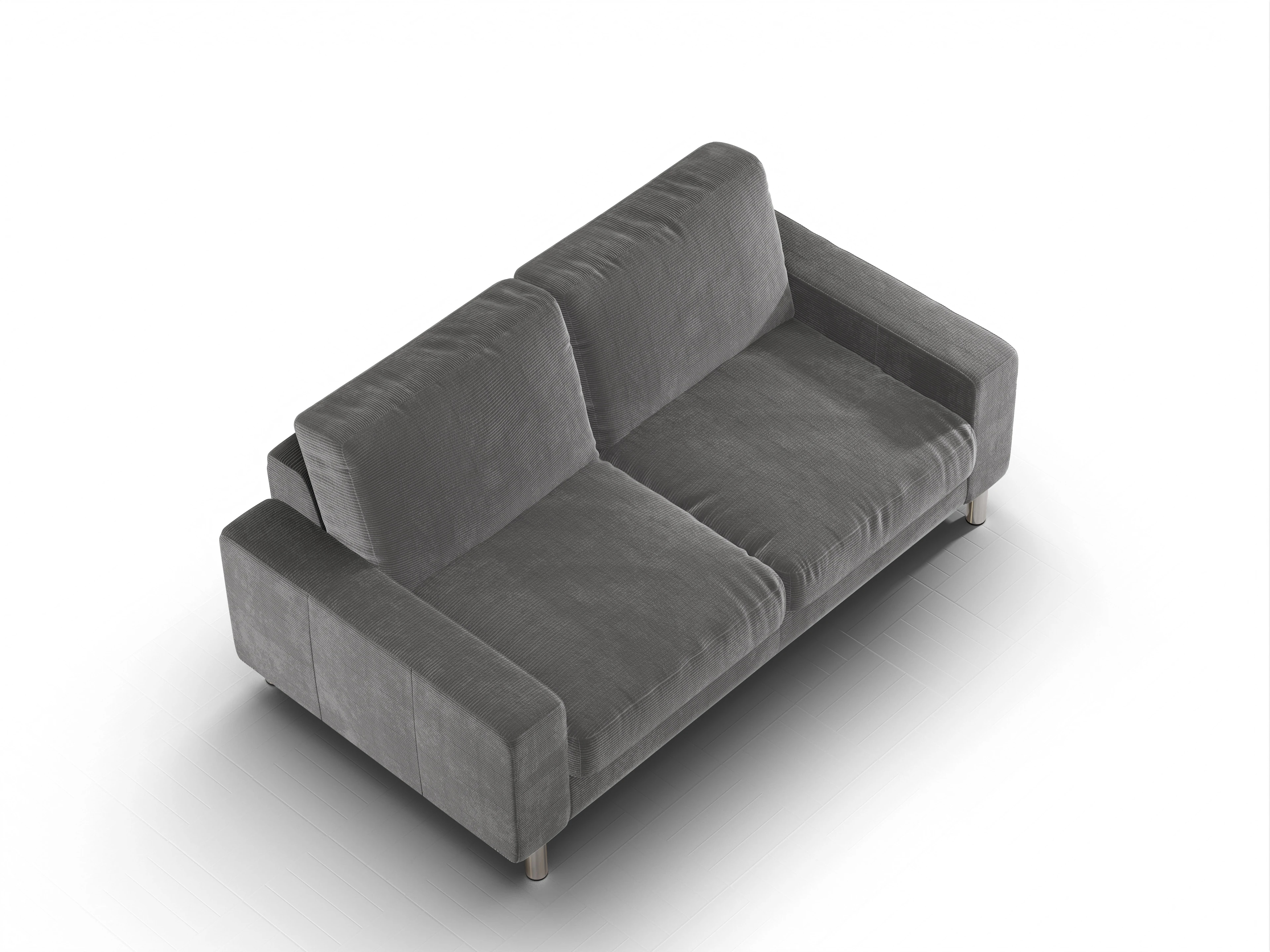 Ansicht des Produktes Campo 2.0 2-Sitzer Sofa in Stoff Grau