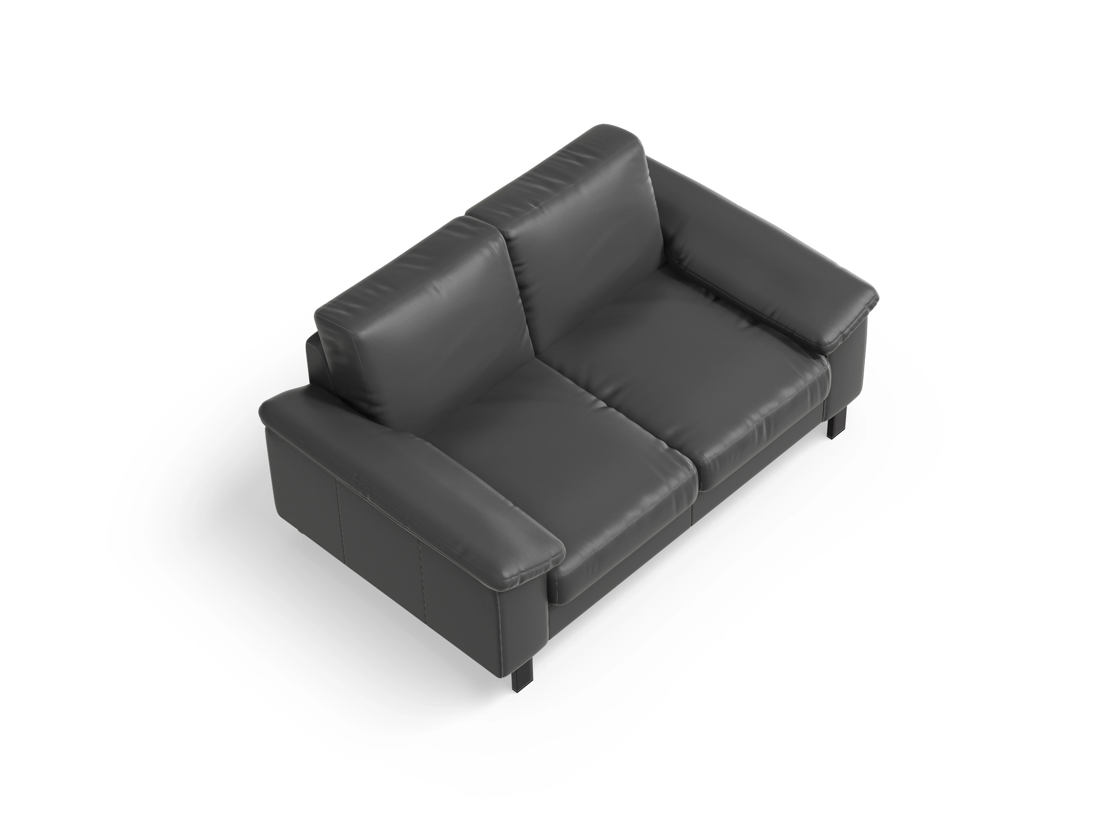Casco 2-Sitzer Sofa Ansicht des Produktes Casco 2.0 2-Sitzer Sofa in Leder Grau