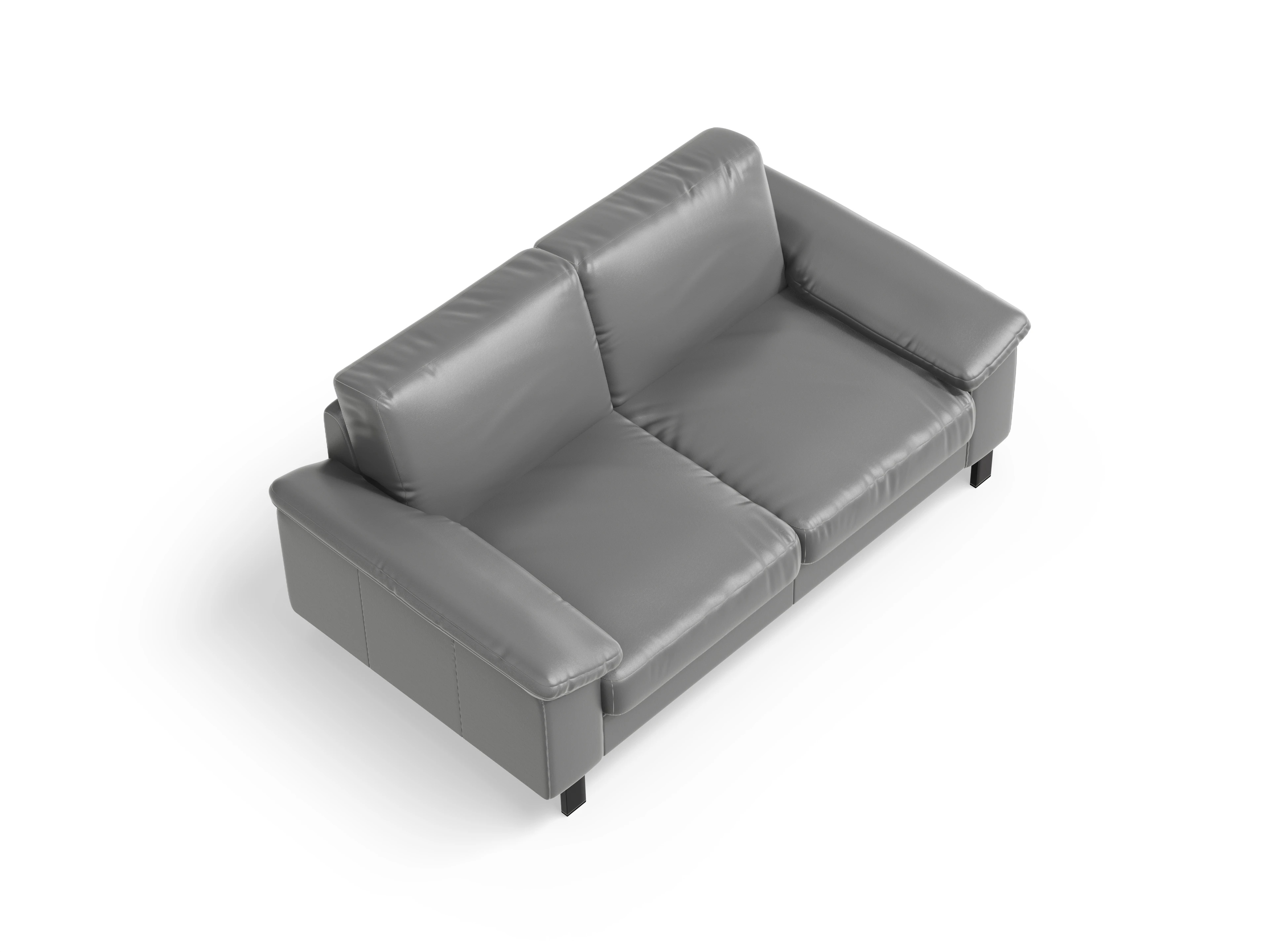 Ansicht des Produktes Casco 2.0 2,5-Sitzer Sofa in Leder Grau