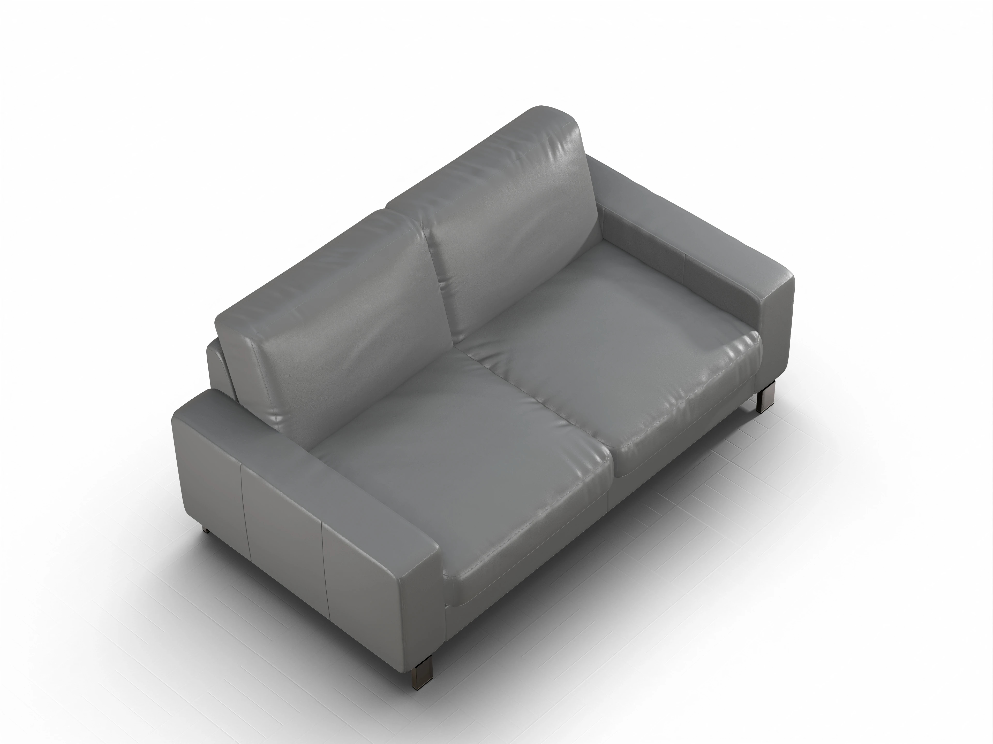 Ansicht des Produktes Casco 2.0 2,5-Sitzer Sofa in Leder Grau