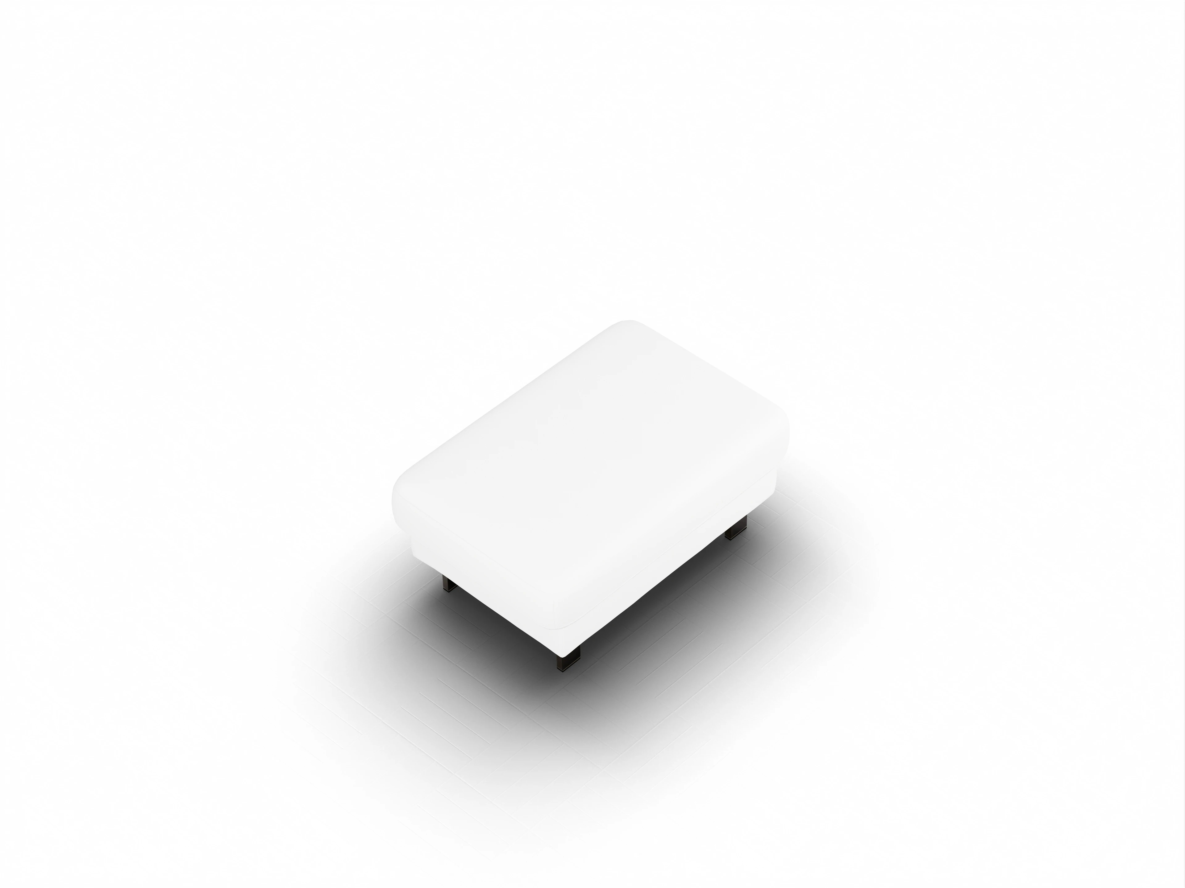 Ansicht des Produktes Casco 2.0 Hocker in Leder Beige