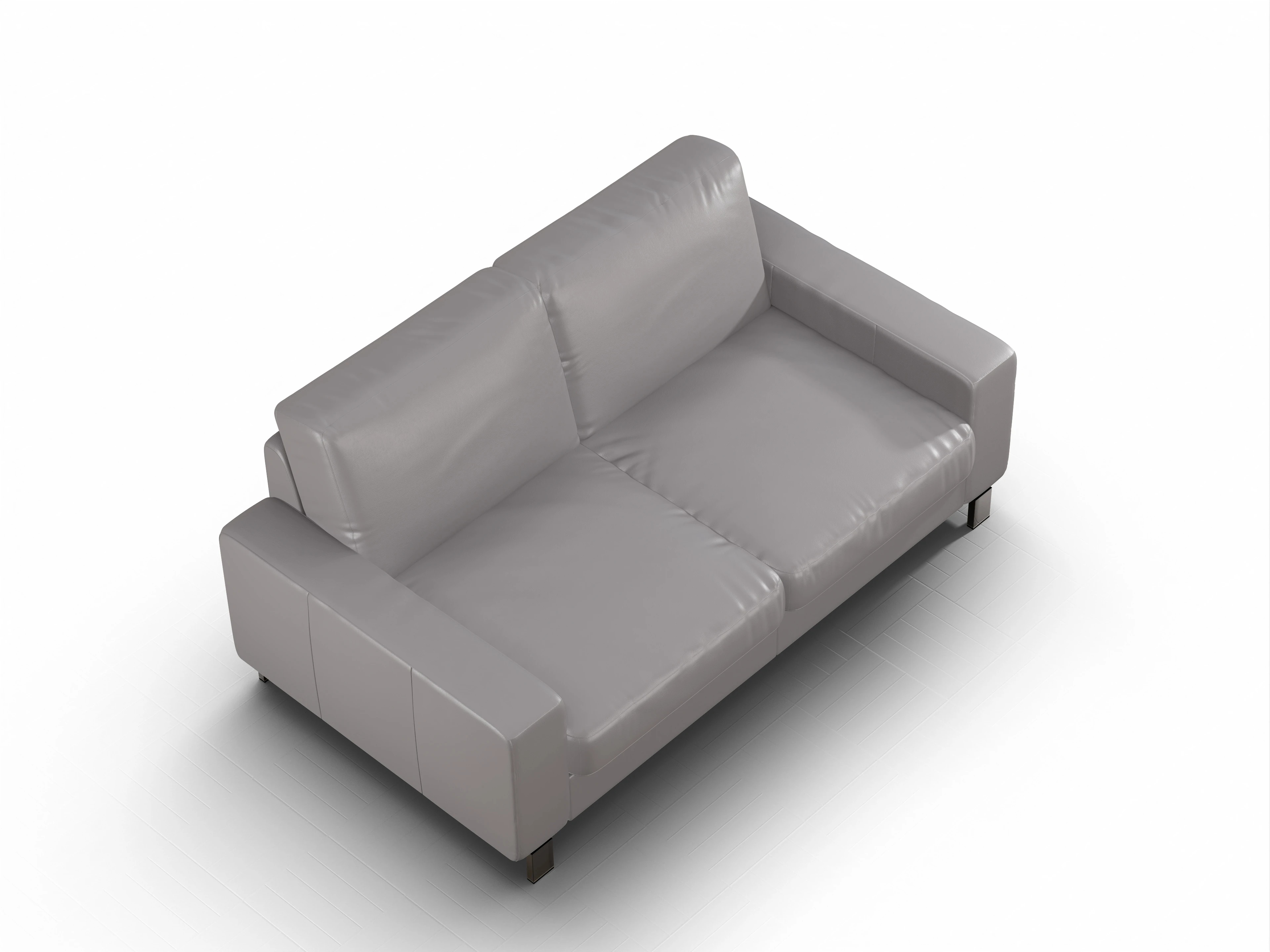 Ansicht des Produktes Casco 2.0 2,5-Sitzer Sofa in Leder Grau