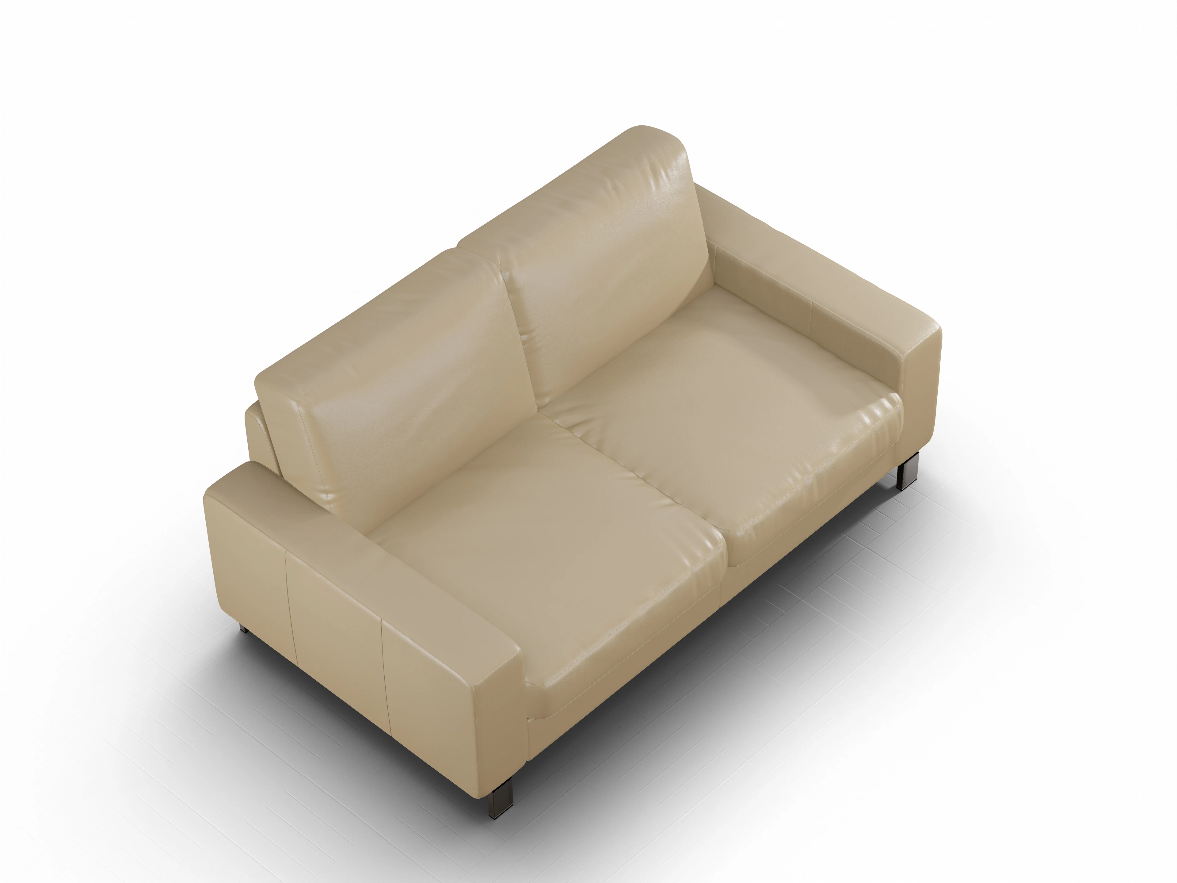 Ansicht des Produktes Casco 2.0 2,5-Sitzer Sofa in Leder Beige