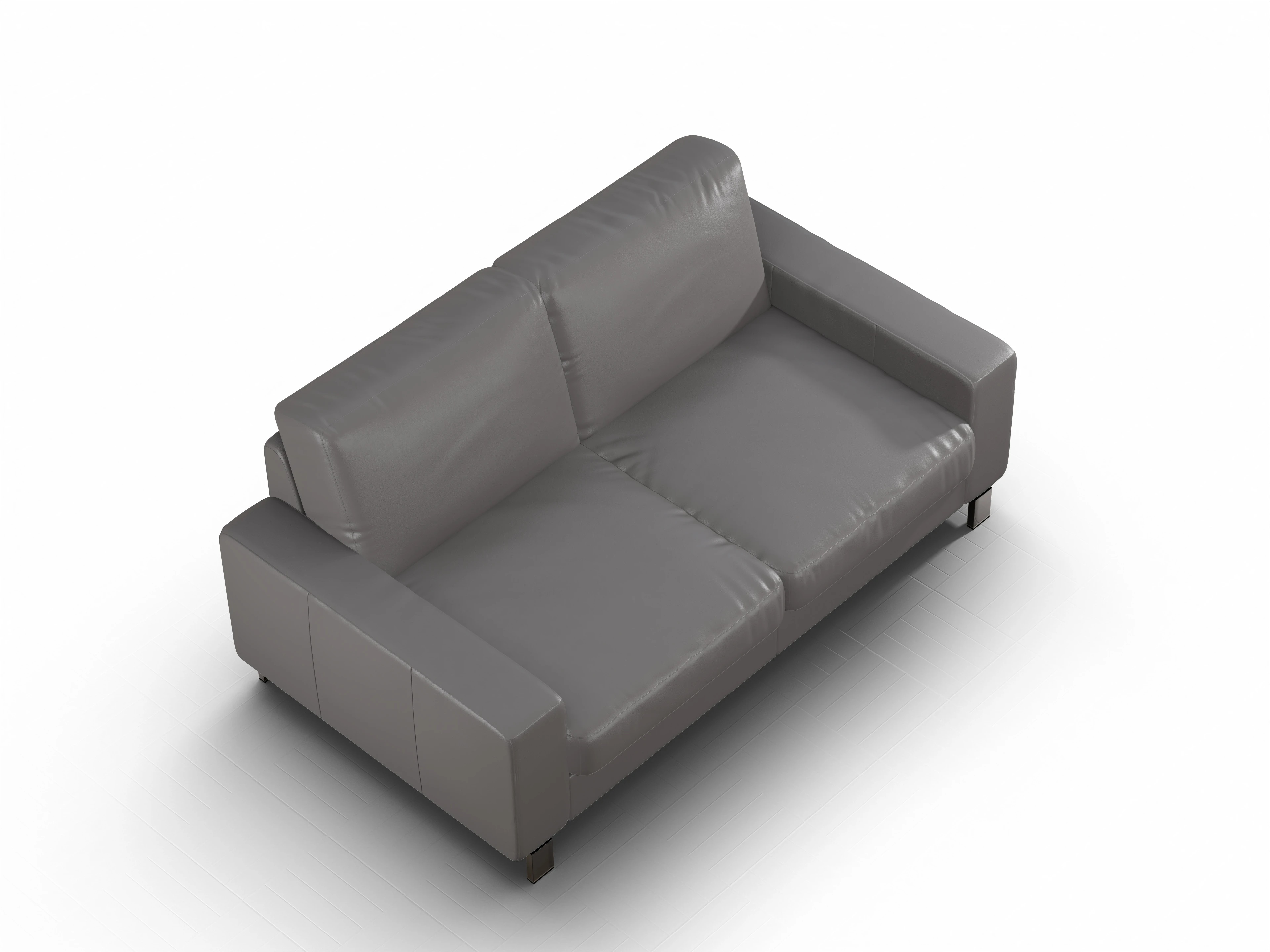 Ansicht des Produktes Casco 2.0 2,5-Sitzer Sofa in Leder Grau