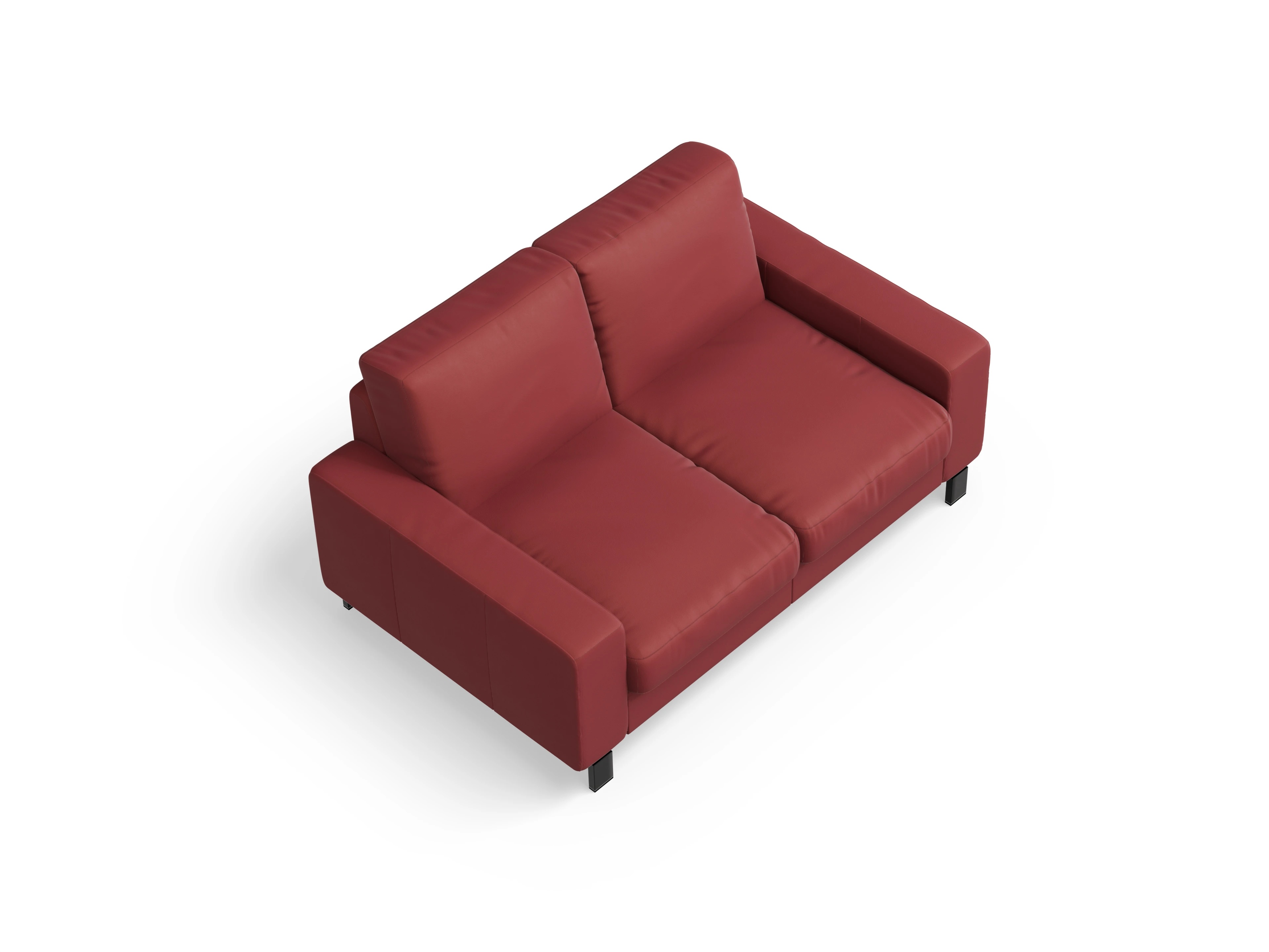 Ansicht des Produktes Casco 2.0 2-Sitzer Sofa in Leder Rot