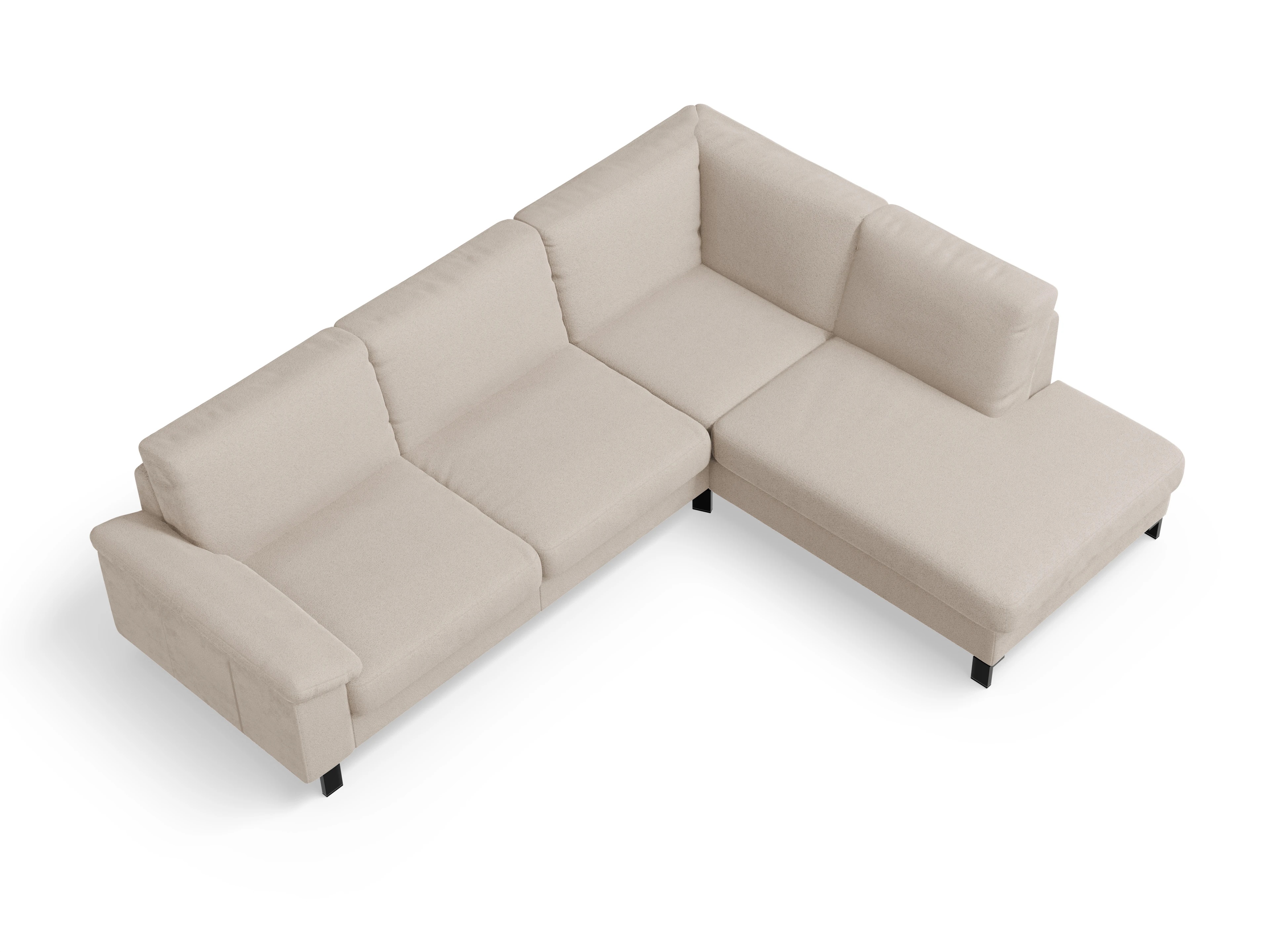 Casco Ecksofa UM Large R Ansicht des Produktes Casco 2.0 Ecksofa rechts Abschluss offen in Stoff Beige
