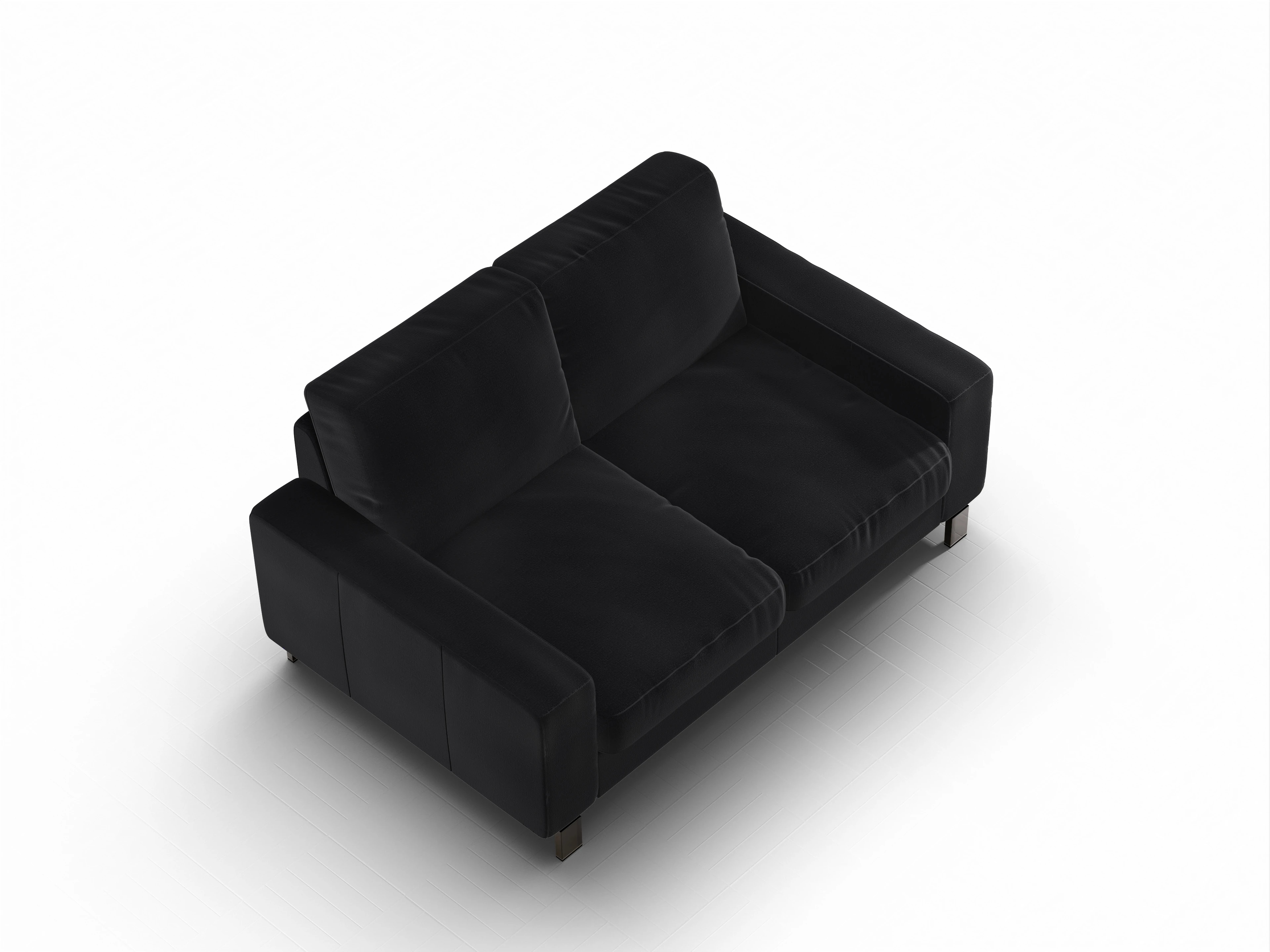 Casco 2-Sitzer Sofa Ansicht des Produktes Casco 2.0 2-Sitzer Sofa in Stoff Schwarz