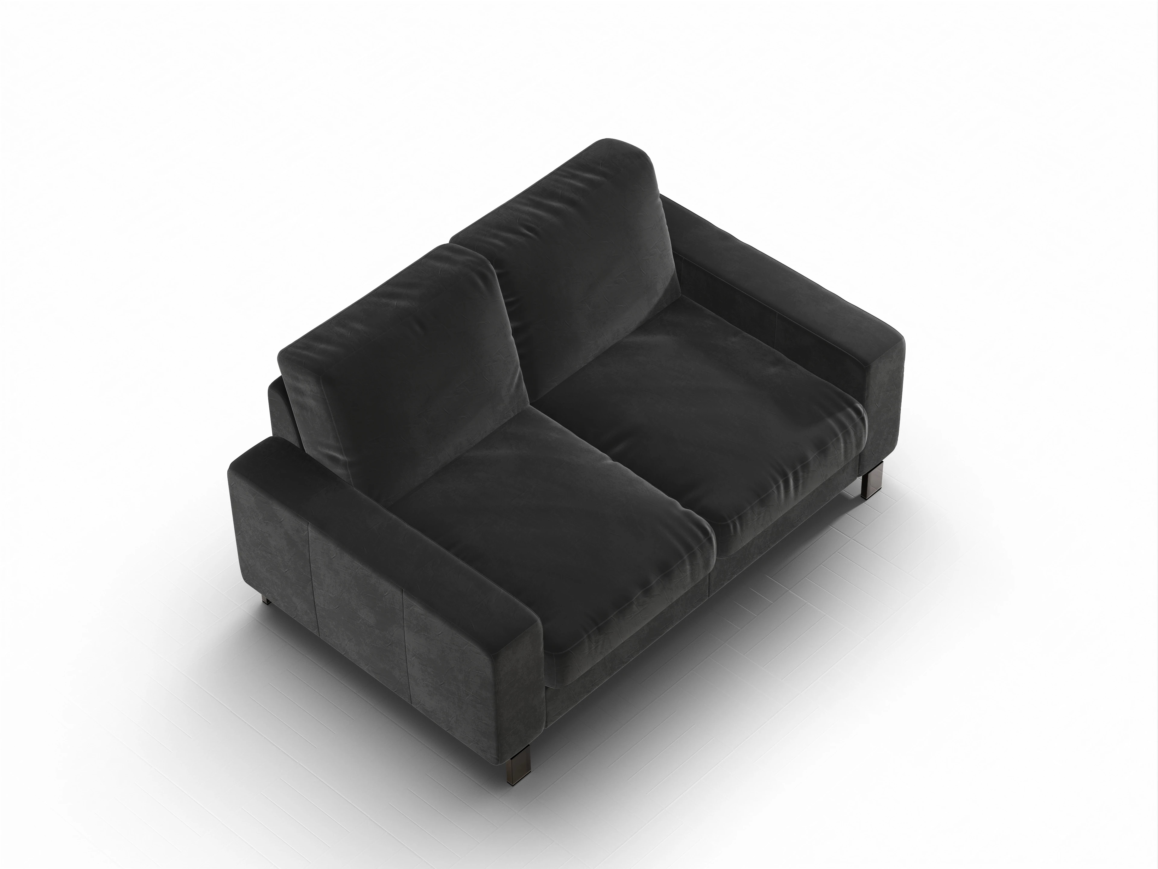 Ansicht des Produktes Casco 2.0 2-Sitzer Sofa in Stoff Schwarz