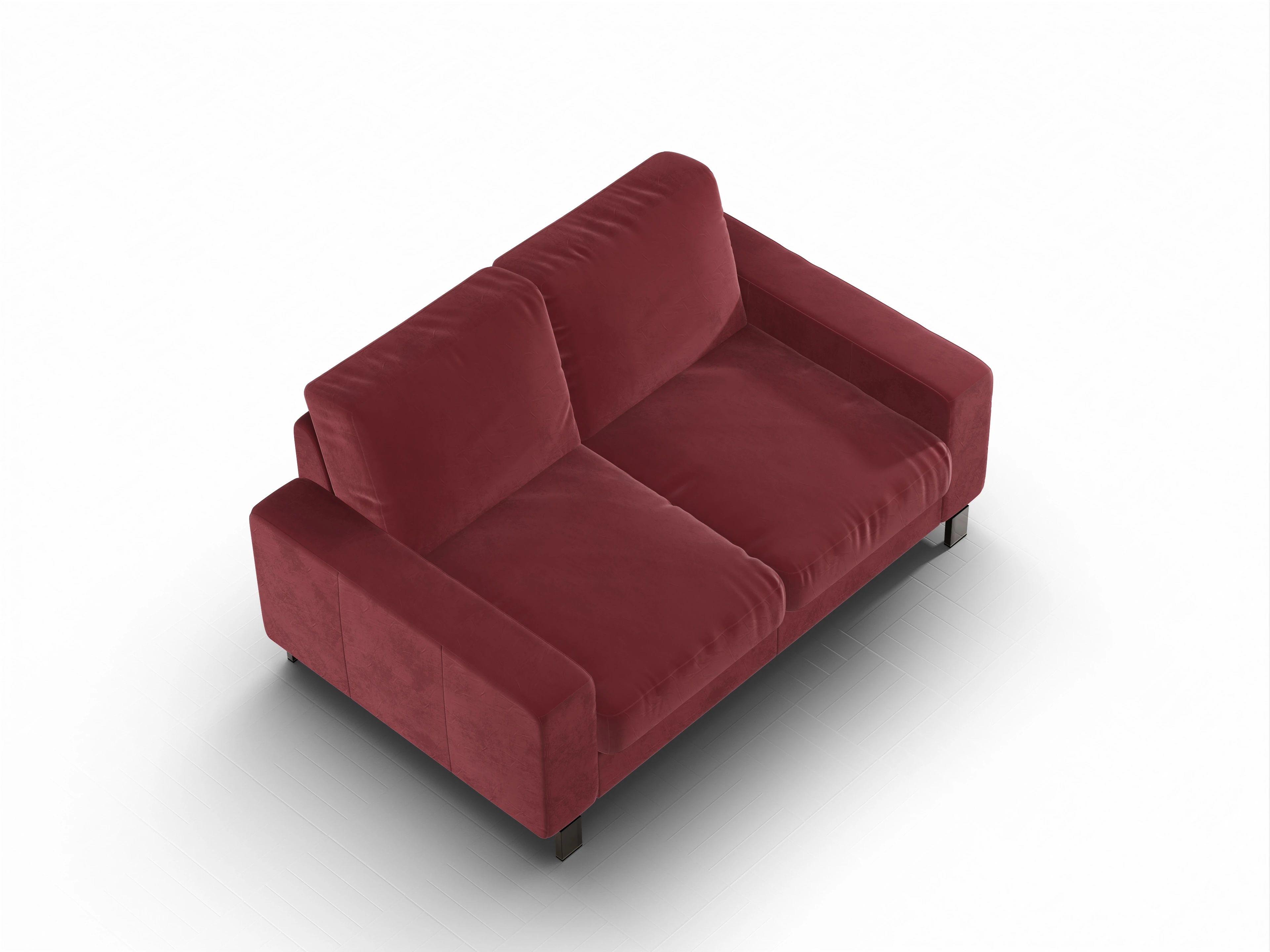 Ansicht des Produktes Casco 2.0 2-Sitzer Sofa in Stoff Rot