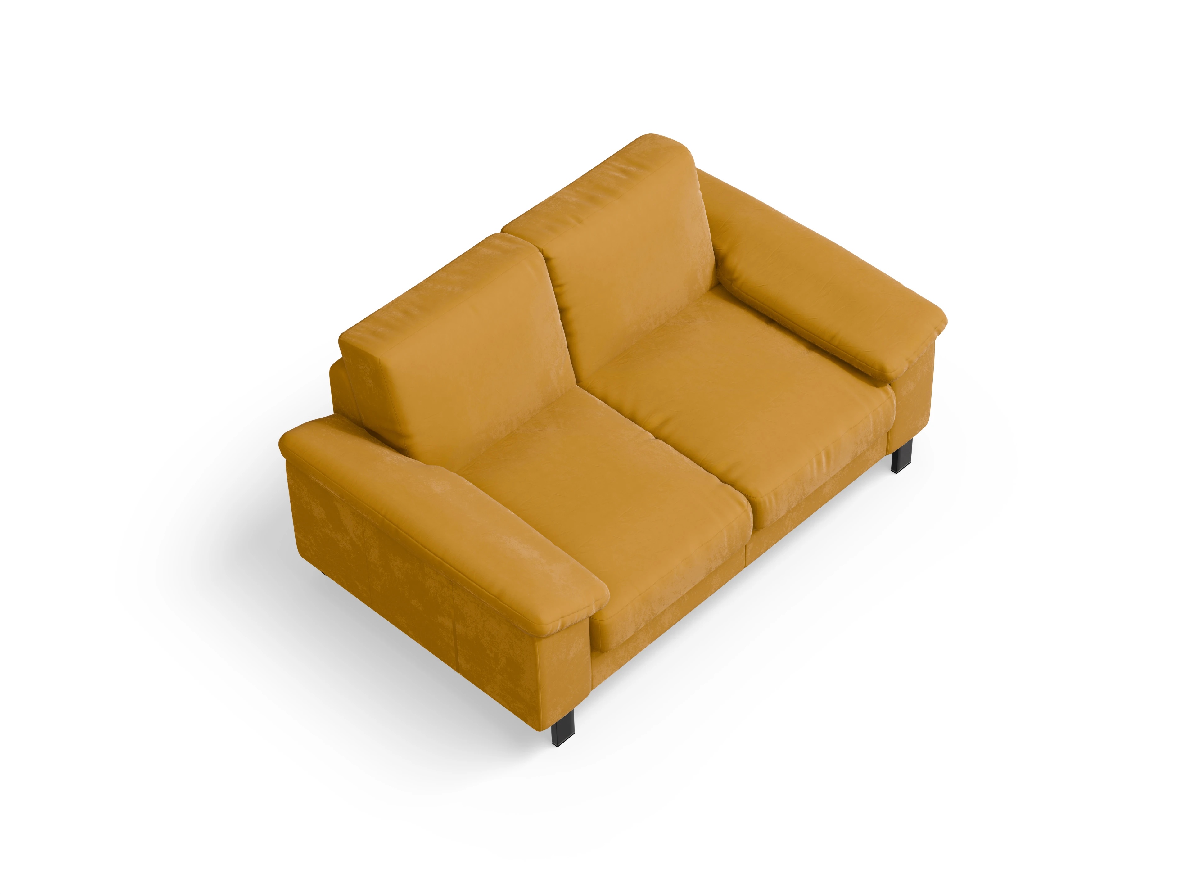 Casco 2-Sitzer Sofa Ansicht des Produktes Casco 2.0 2-Sitzer Sofa in Stoff Gelb