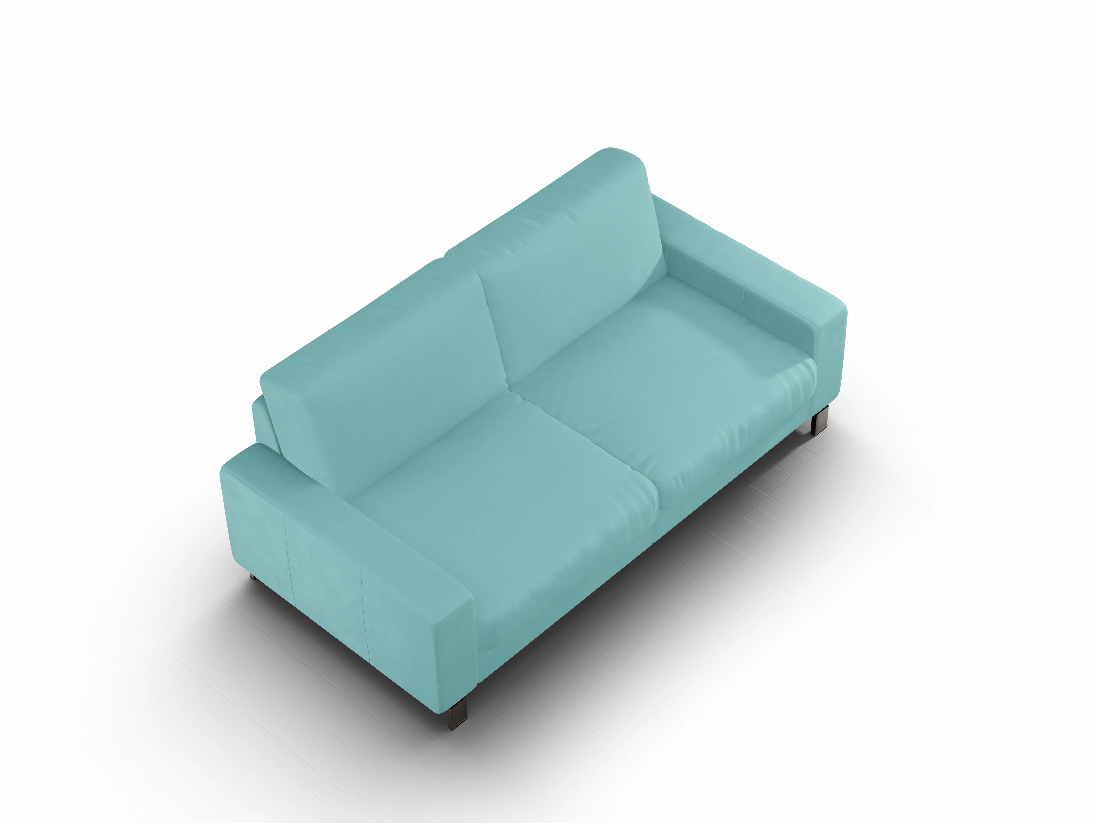 Casco 3-Sitzer Sofa Ansicht des Produktes Casco 2.0 3-Sitzer Sofa in Stoff Blau
