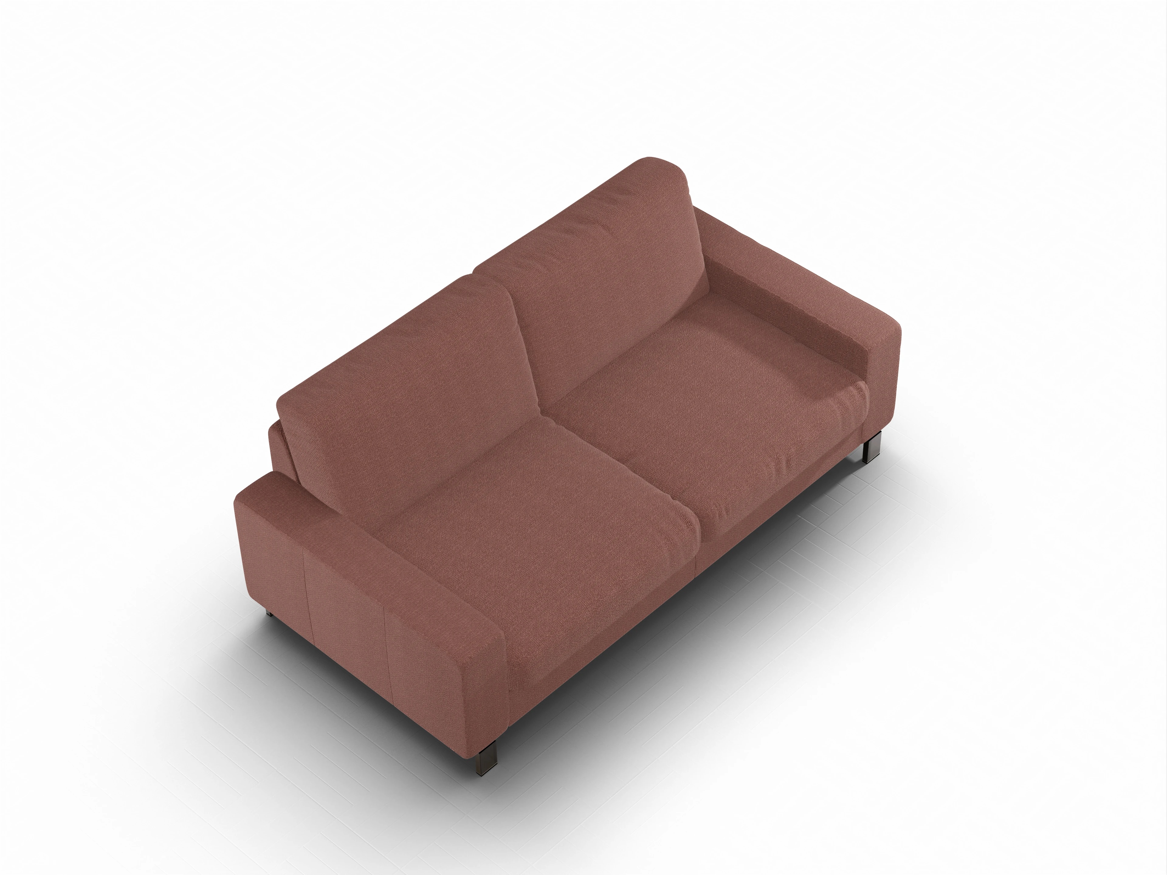 Ansicht des Produktes Casco 2.0 3-Sitzer Sofa in Stoff Rosa