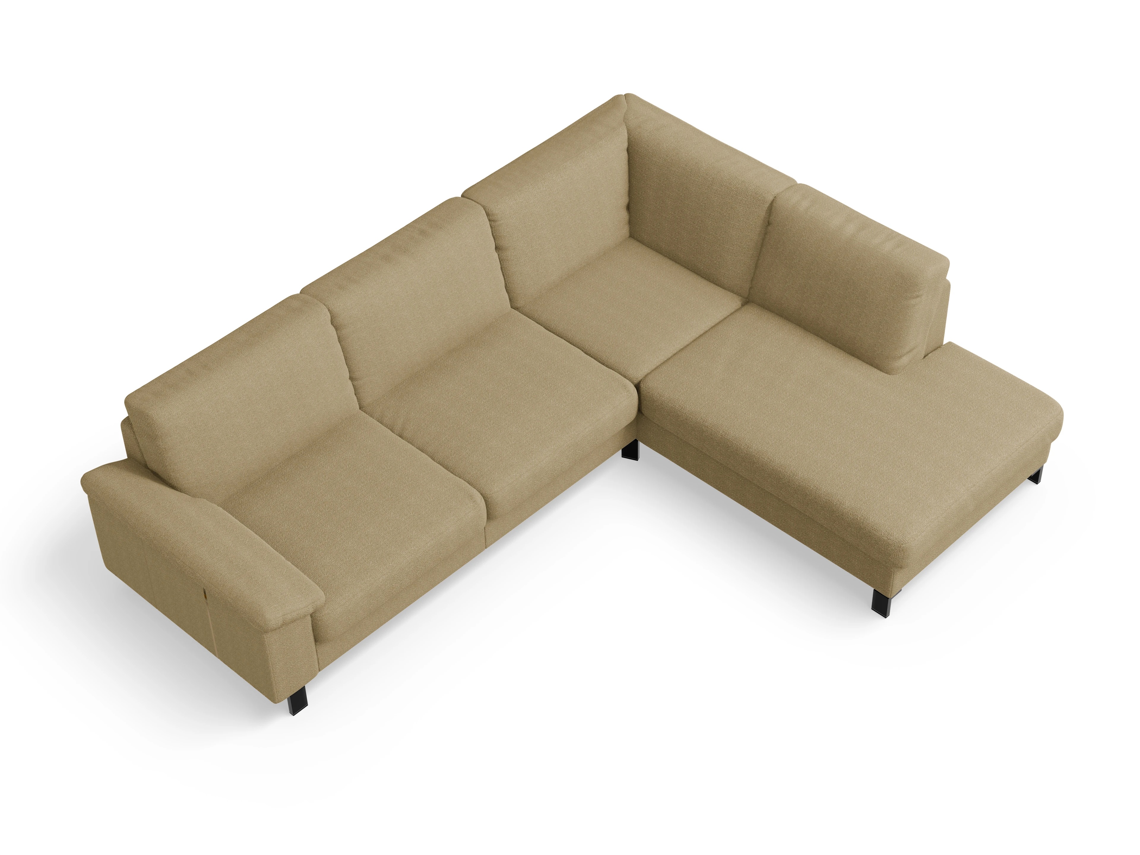 Casco Ecksofa UM Large R Ansicht des Produktes Casco 2.0 Ecksofa rechts Abschluss offen in Stoff Beige