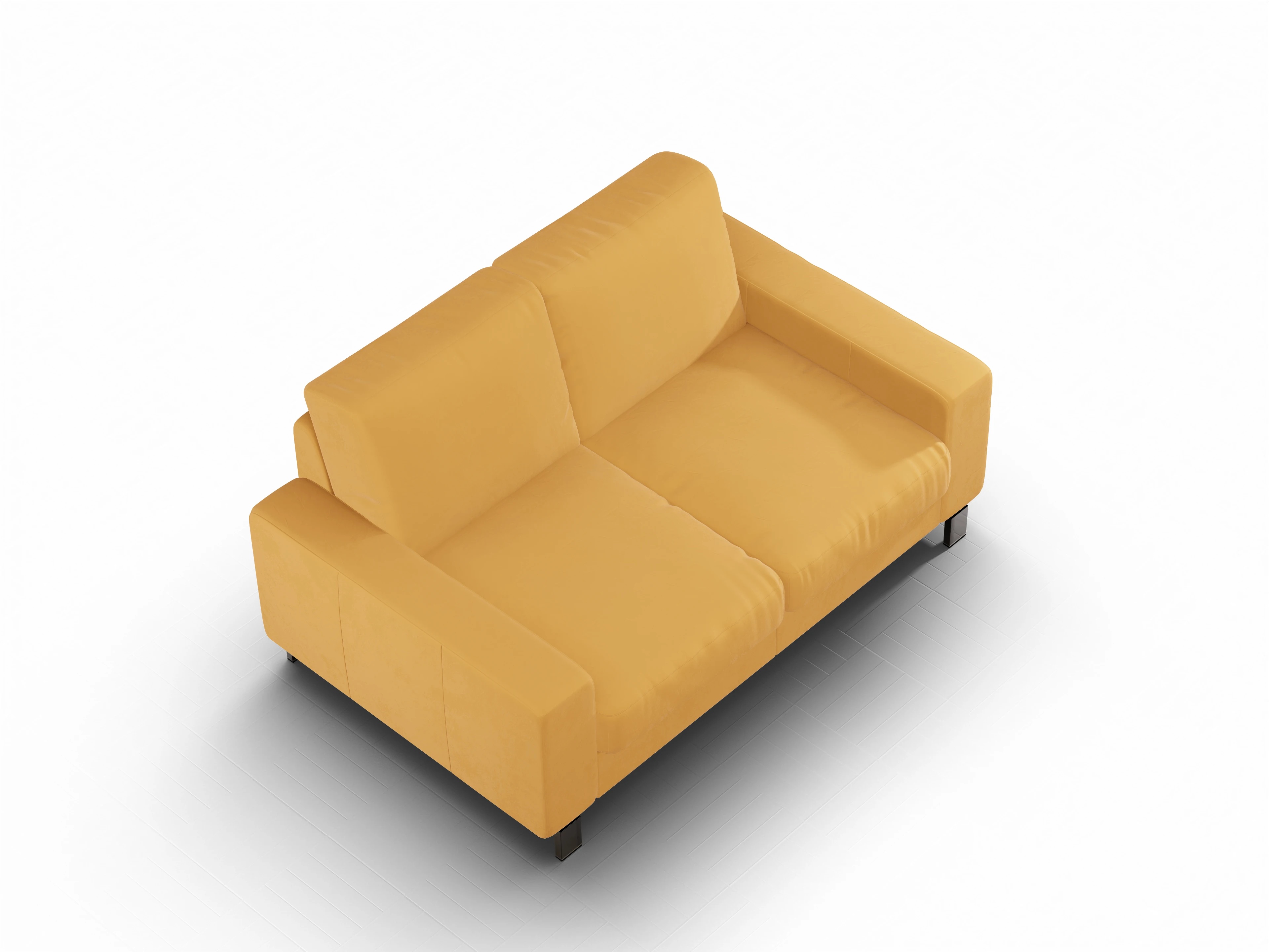 Ansicht des Produktes Casco 2.0 2-Sitzer Sofa in Stoff Orange