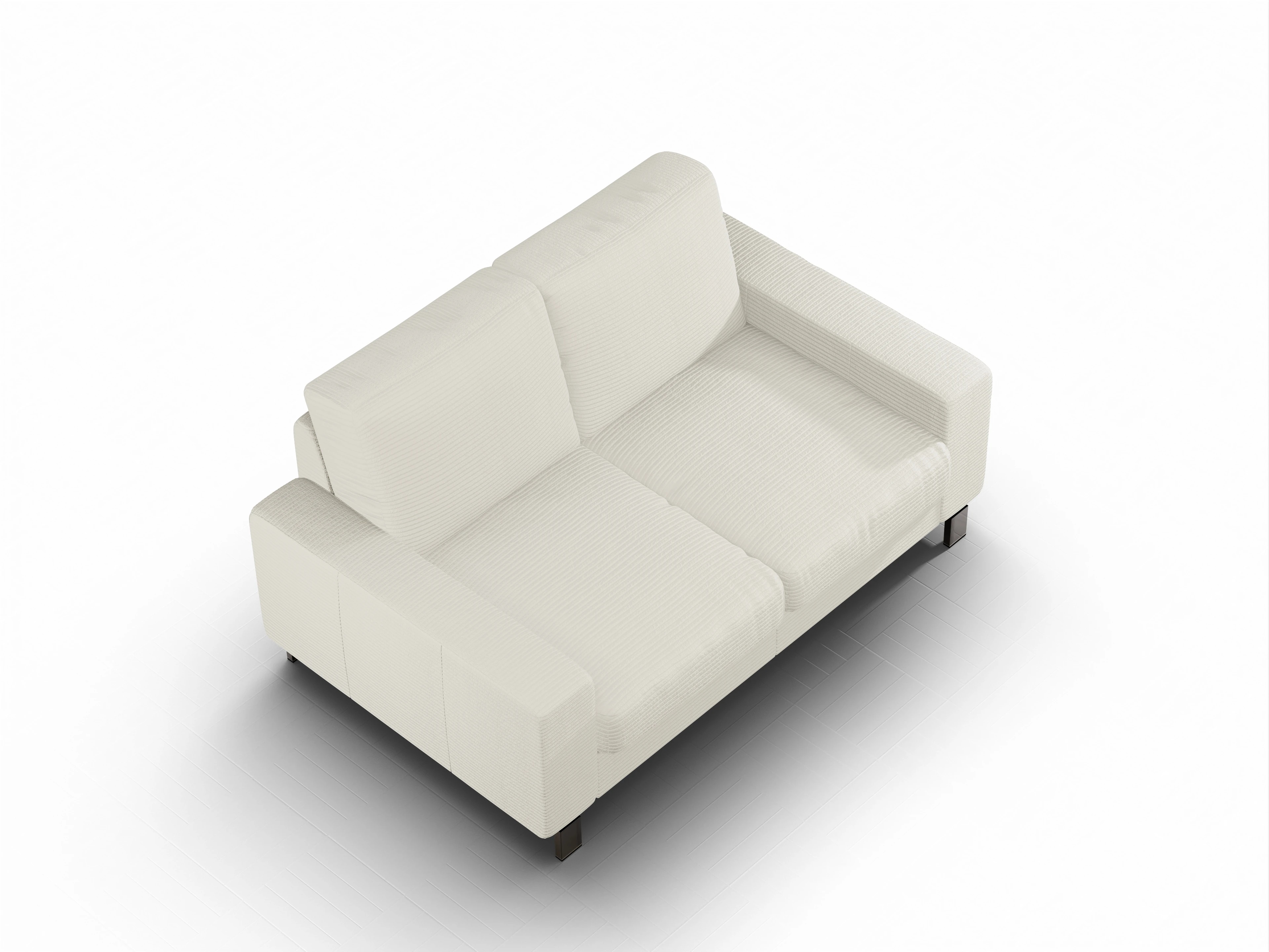 Ansicht des Produktes Casco 2.0 2-Sitzer Sofa in Stoff Weiss