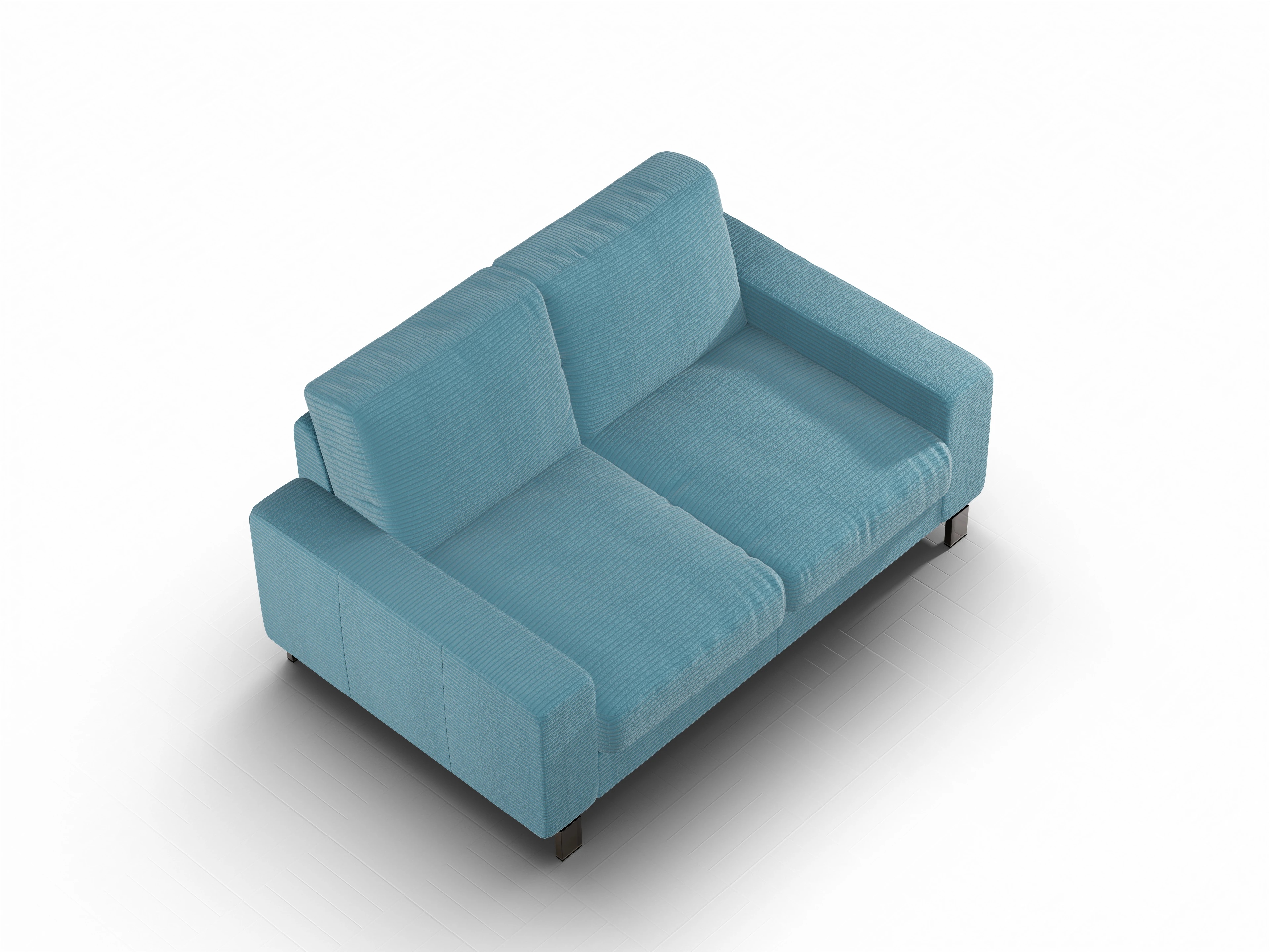 Casco 2-Sitzer Sofa Ansicht des Produktes Casco 2.0 2-Sitzer Sofa in Stoff Blau