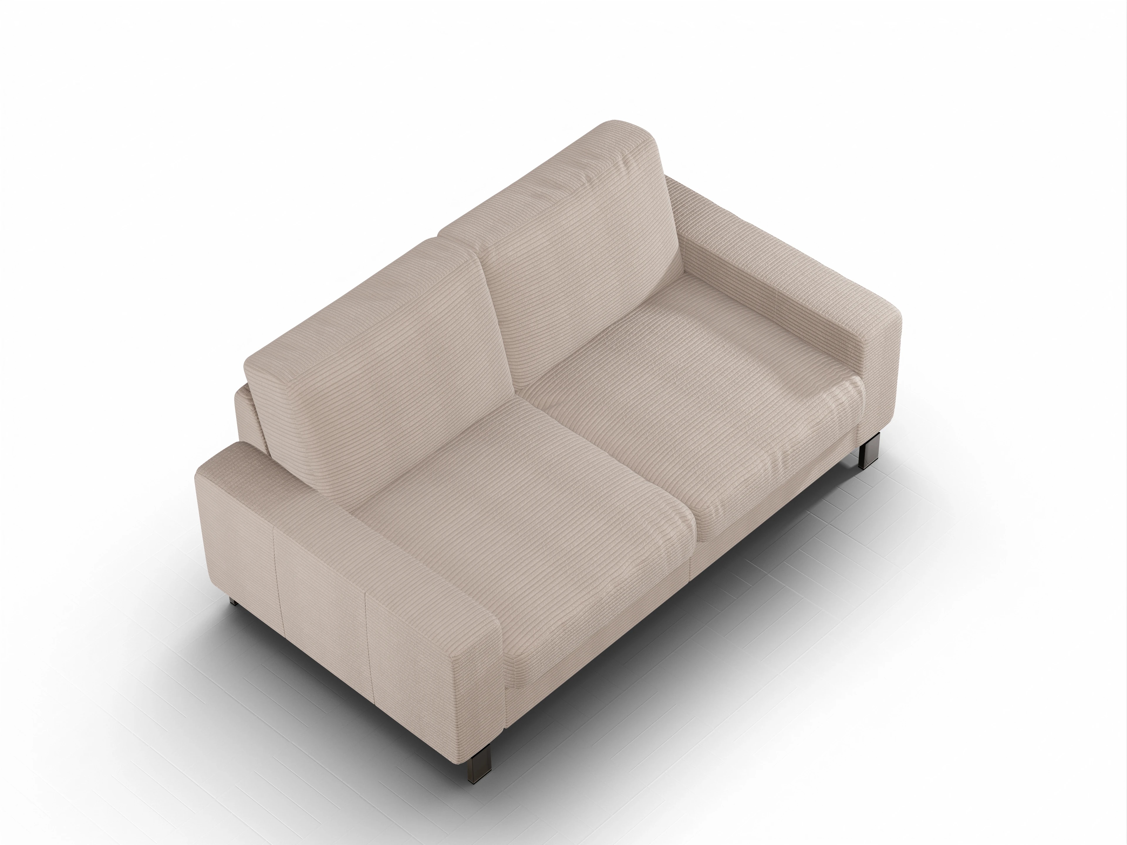 Ansicht des Produktes Casco 2.0 2,5-Sitzer Sofa in Stoff Braun