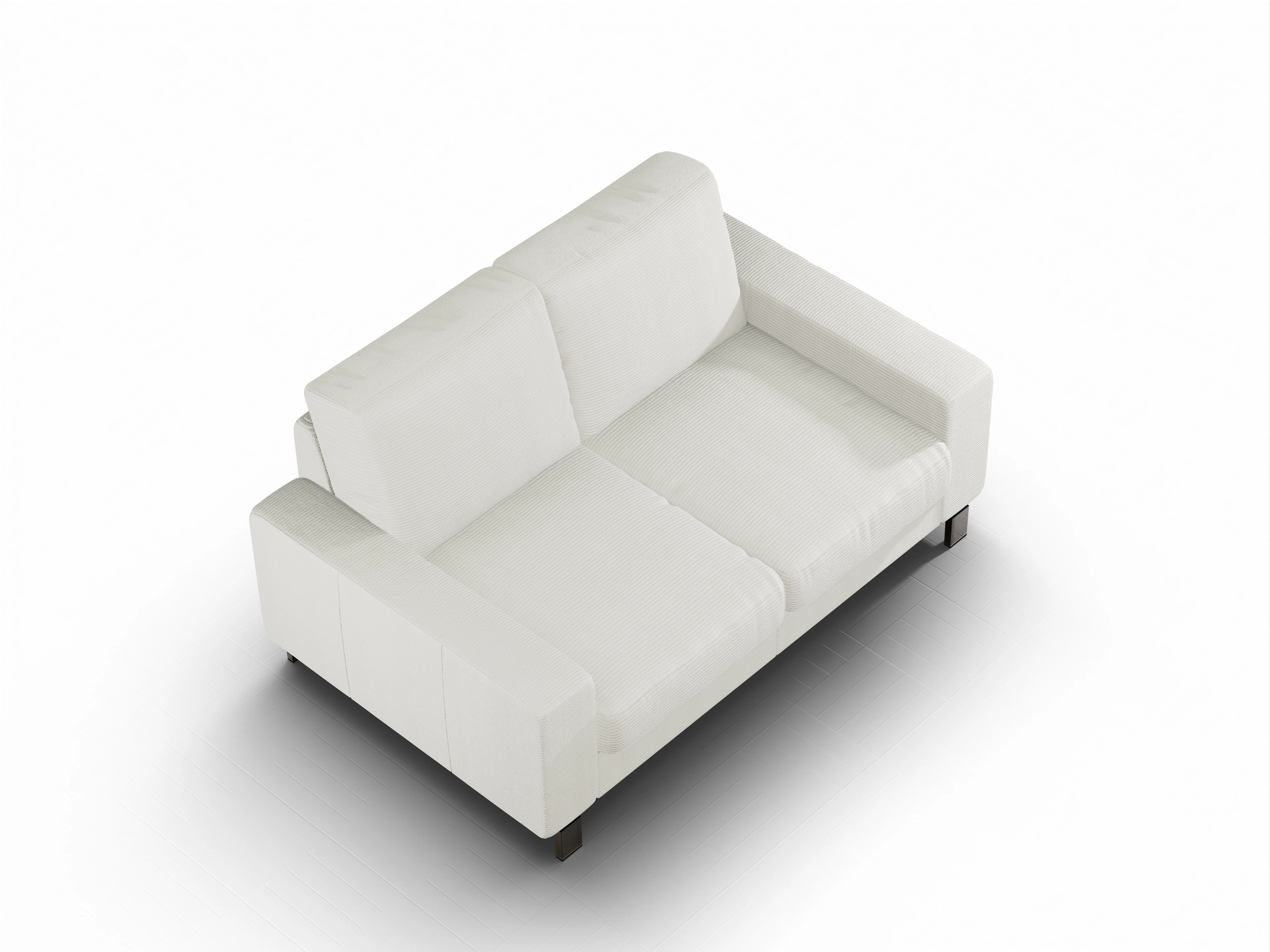 Ansicht des Produktes Casco 2.0 2-Sitzer Sofa in Stoff Weiss