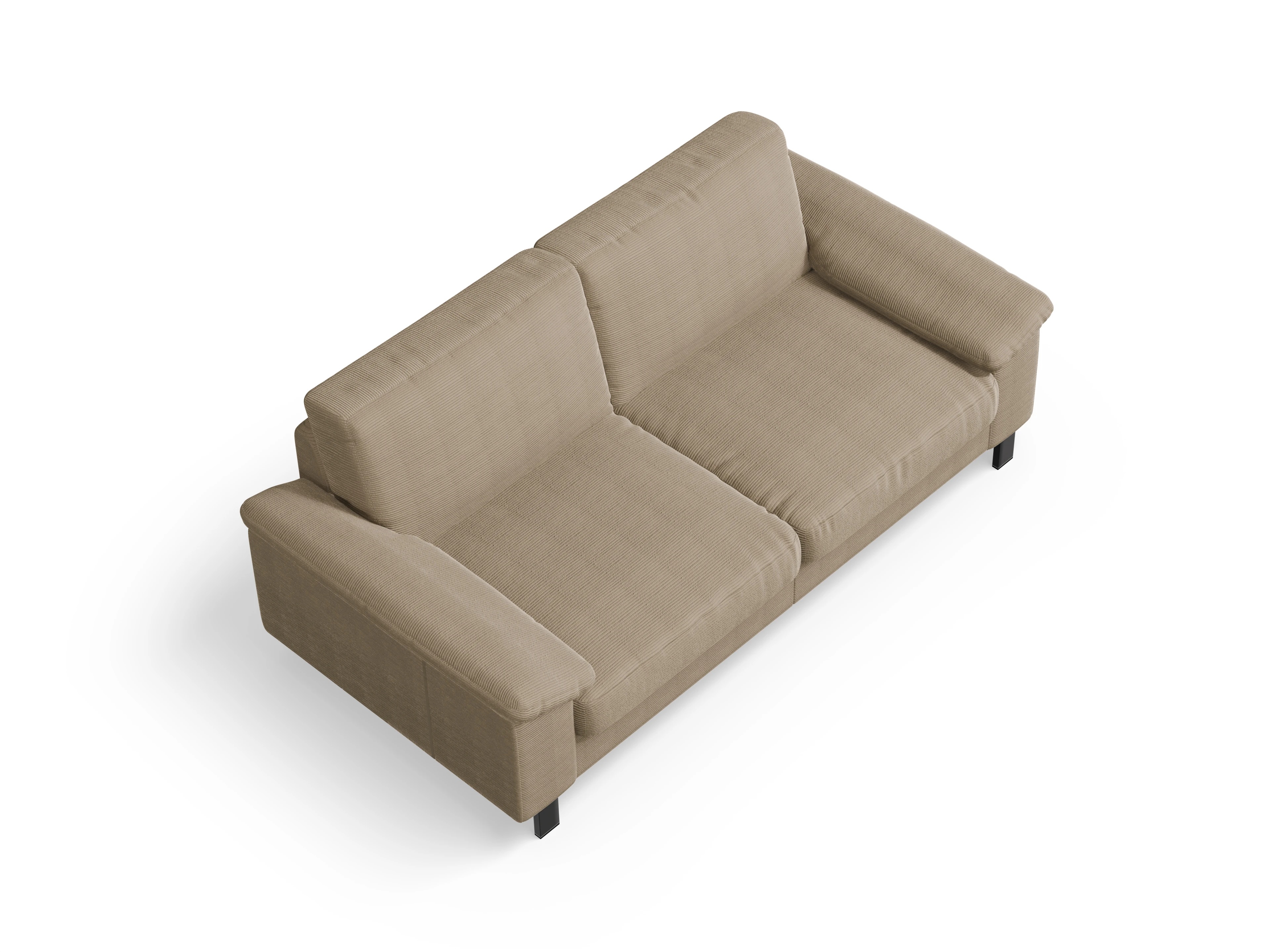 Casco 3-Sitzer Sofa Ansicht des Produktes Casco 2.0 3-Sitzer Sofa in Stoff Braun