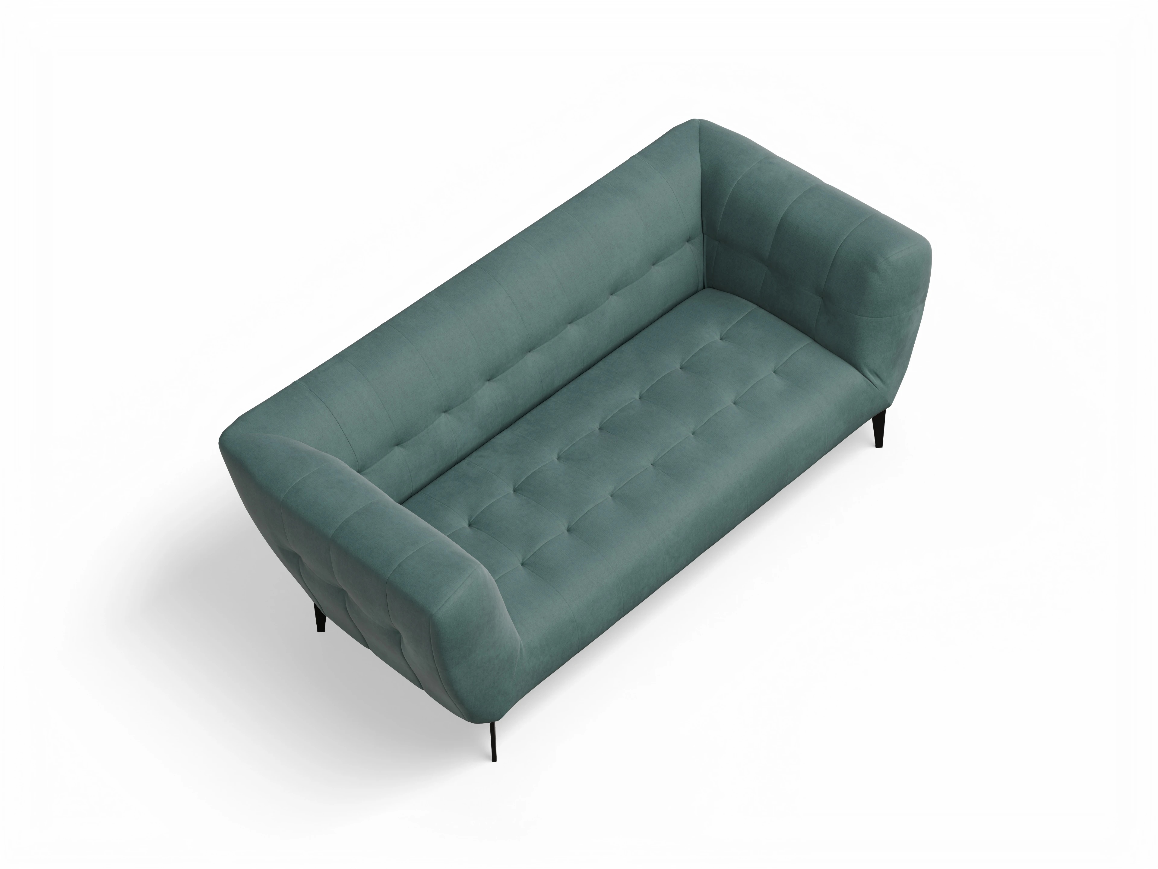 Ansicht des Produktes Vera 2-Sitzer Sofa in Stoff Blau