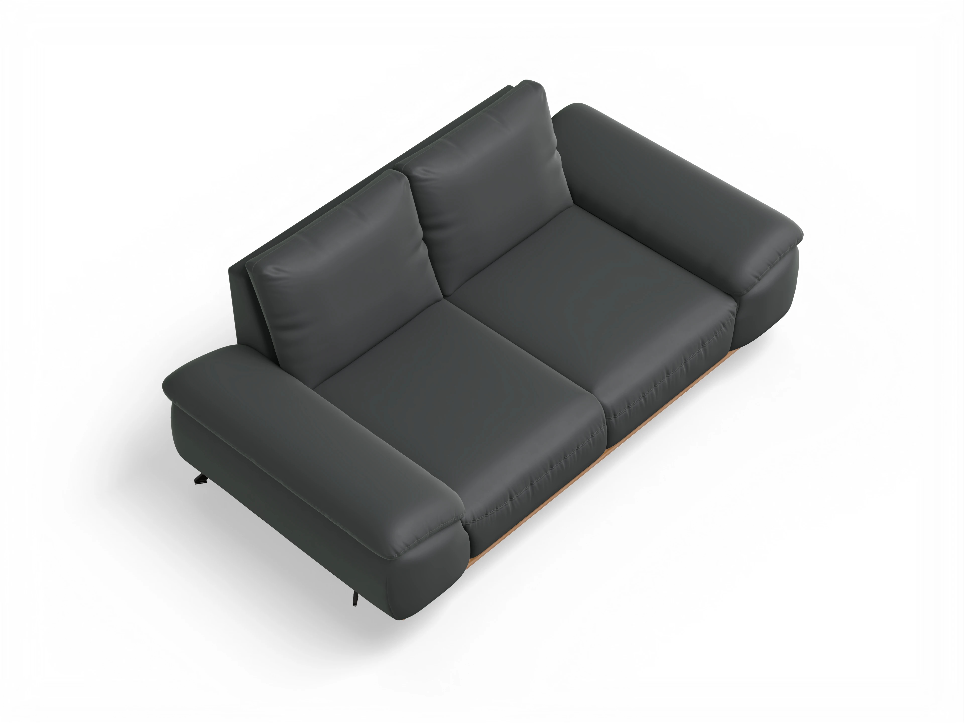 Ansicht des Produktes SC Select 1029 2,5-Sitzer Sofa in Leder Grau