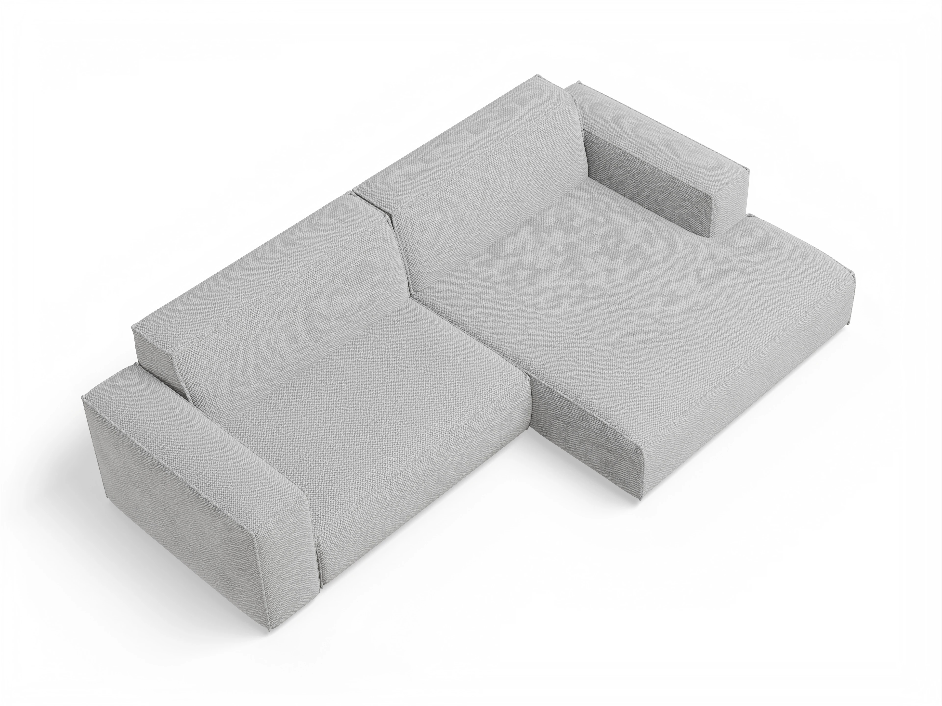 Ansicht des Produktes Claas-O Ecksofa rechts Abschluss offen in Stoff Beige