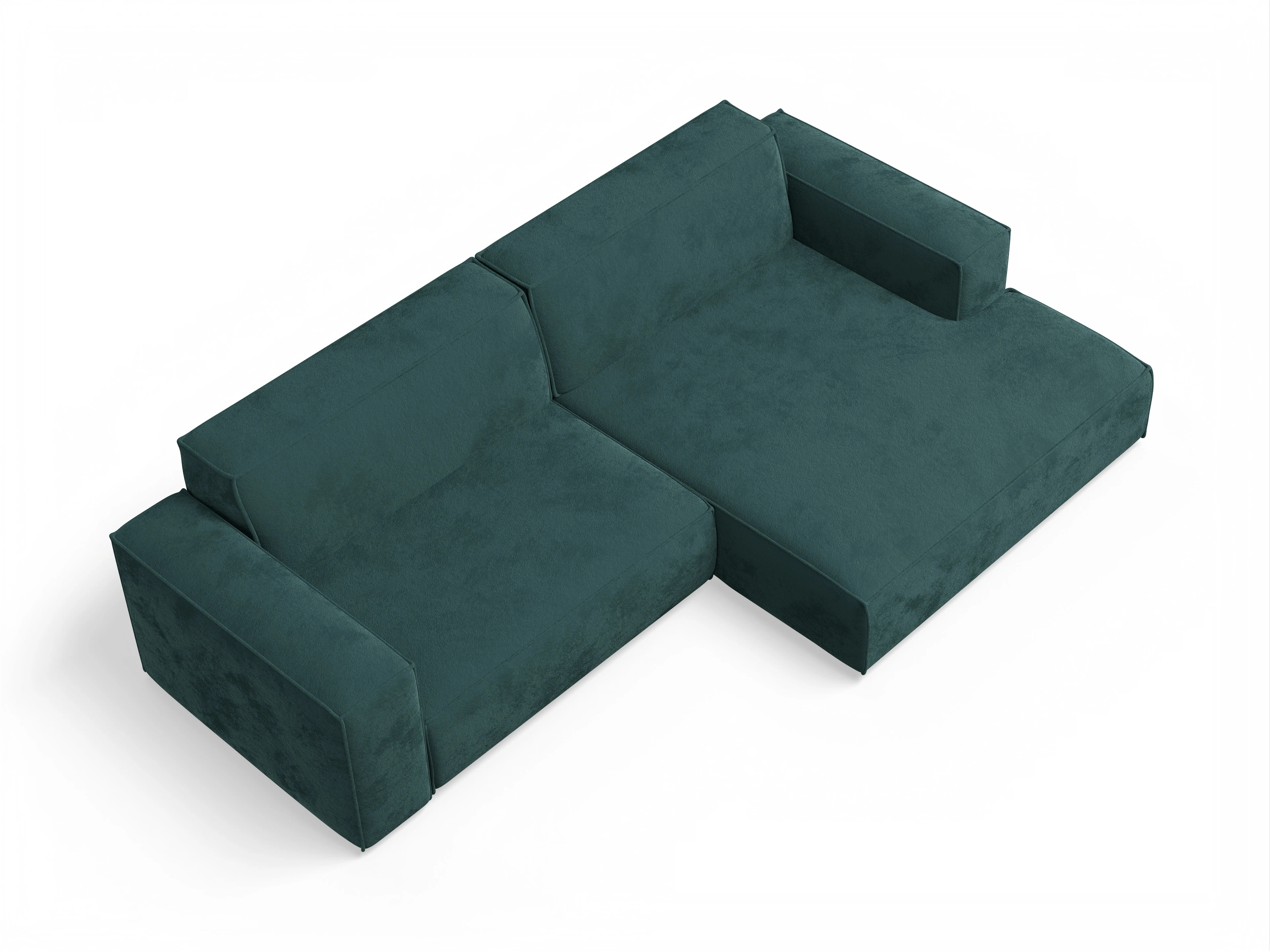 Ansicht des Produktes Claas-O Ecksofa rechts Abschluss offen in Stoff Blau