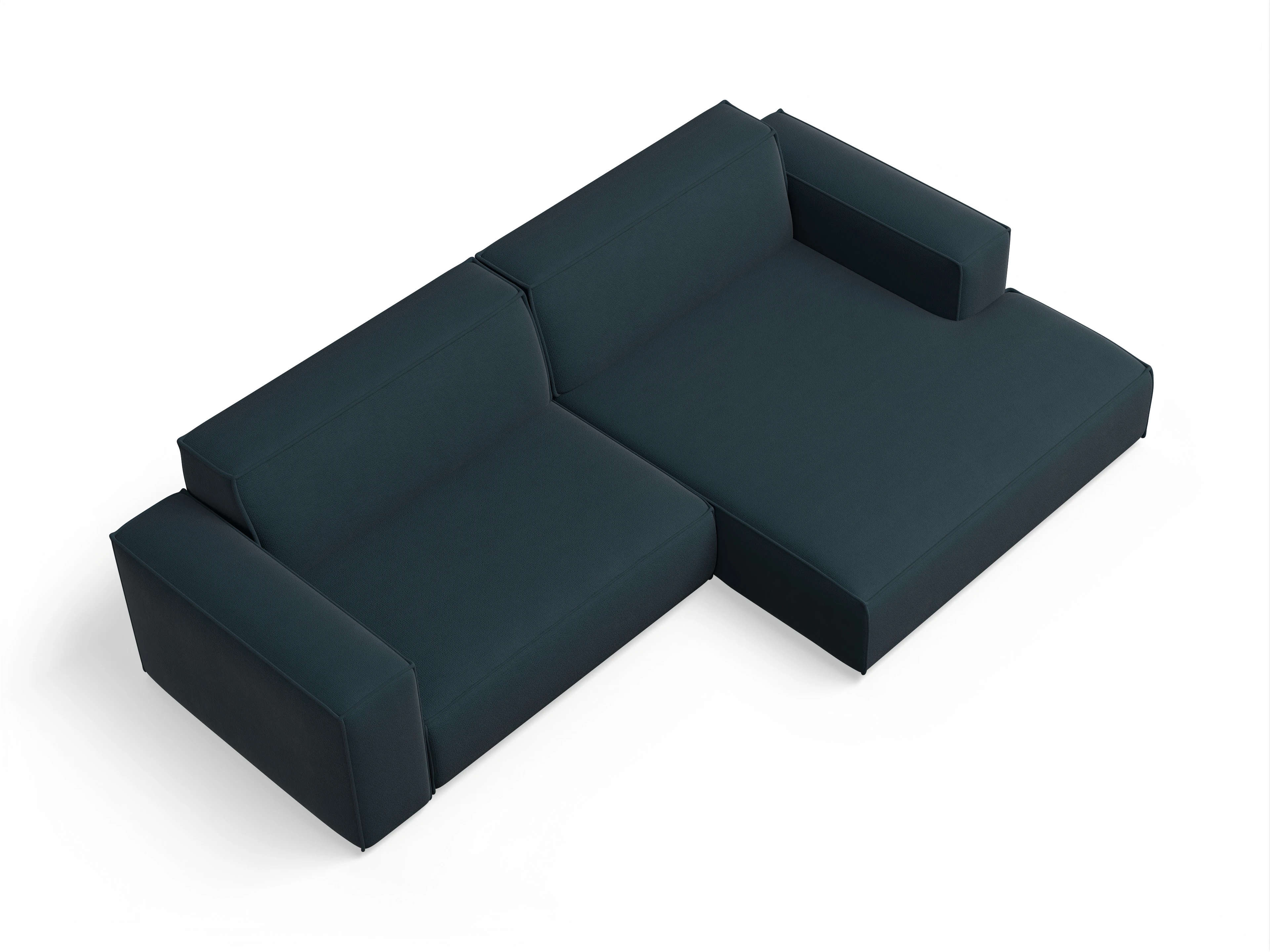 Ansicht des Produktes Claas-O Ecksofa rechts Abschluss offen in Stoff Blau