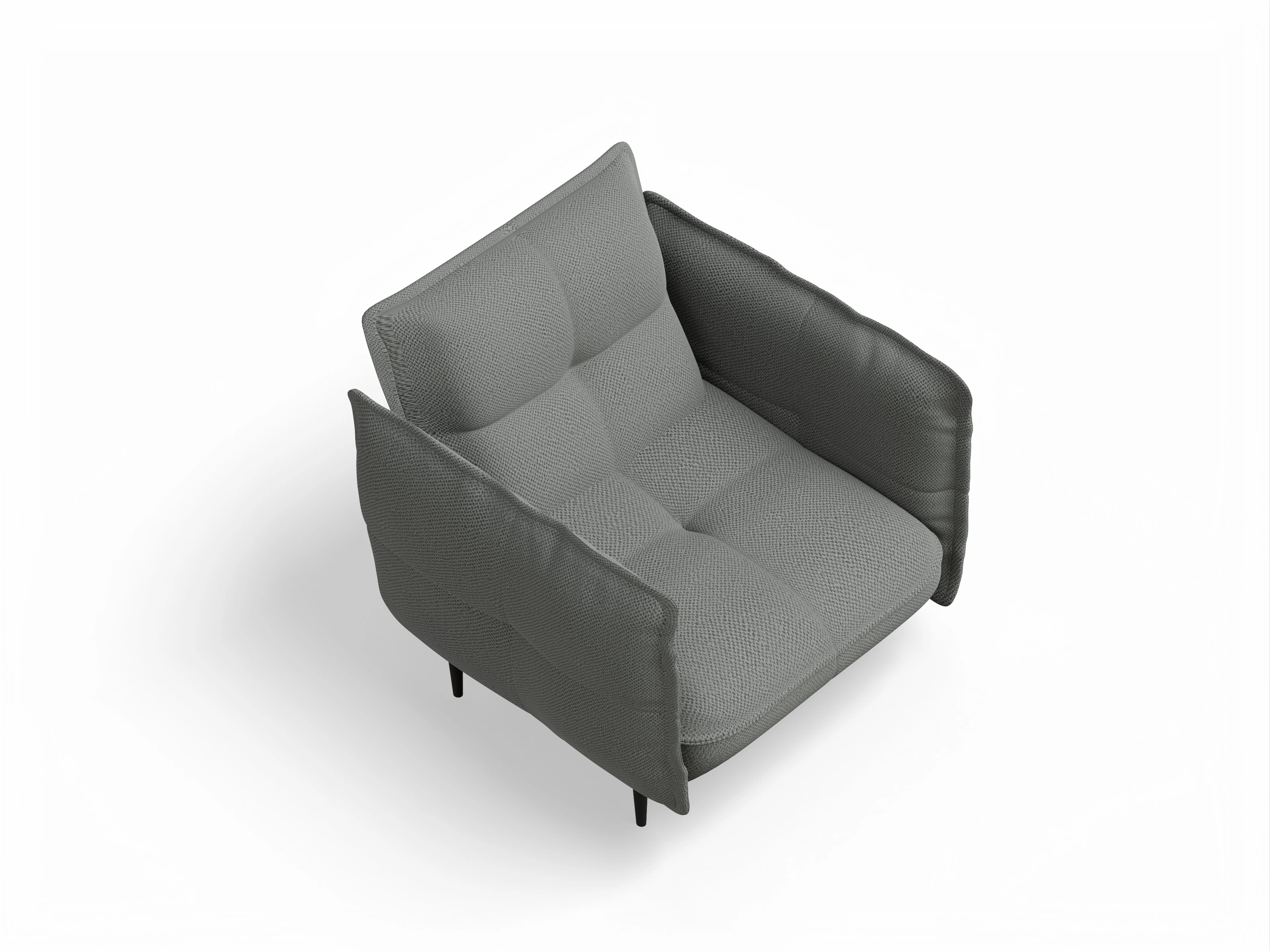 Ansicht des Produktes Marvin-O Klassische Sessel in Stoff Grau