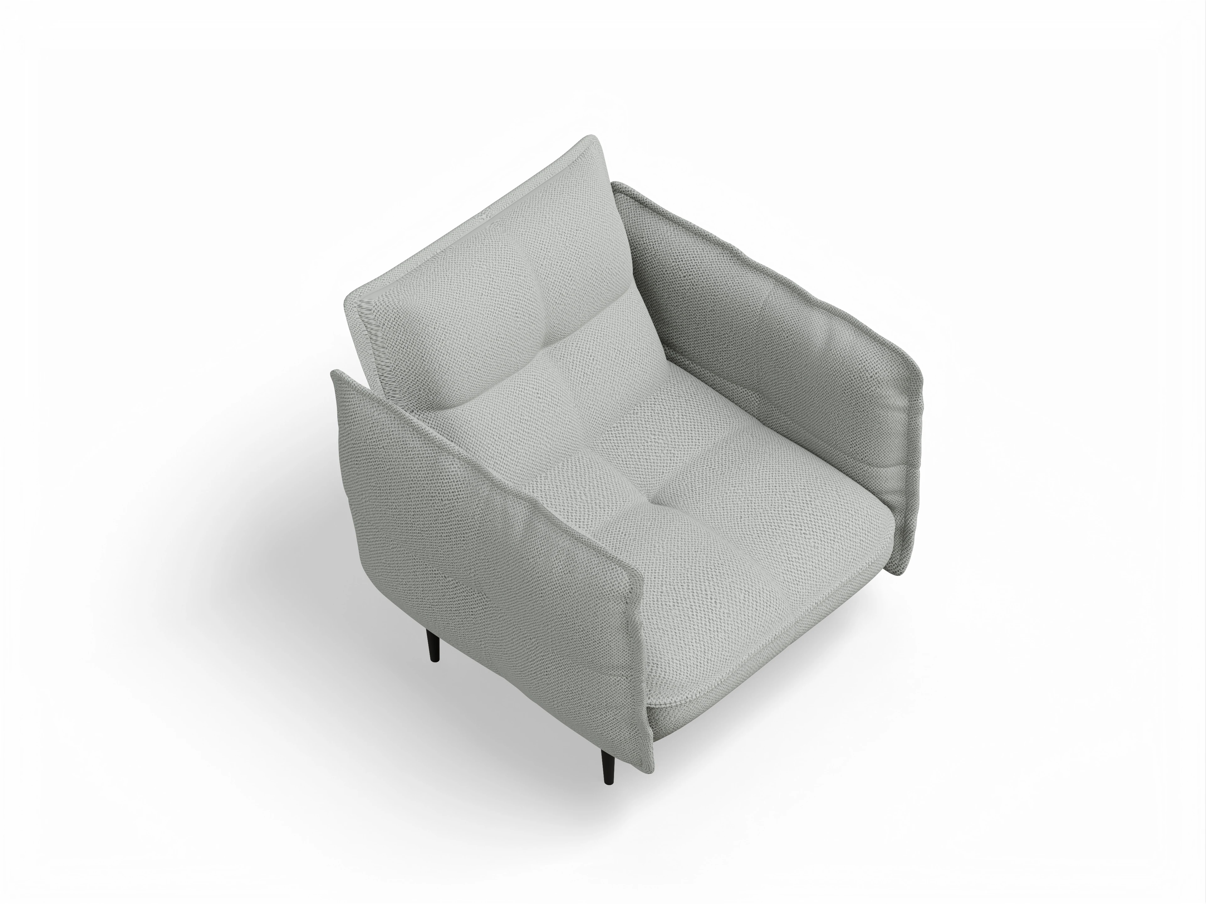 Ansicht des Produktes Marvin-O Klassische Sessel in Stoff Grau