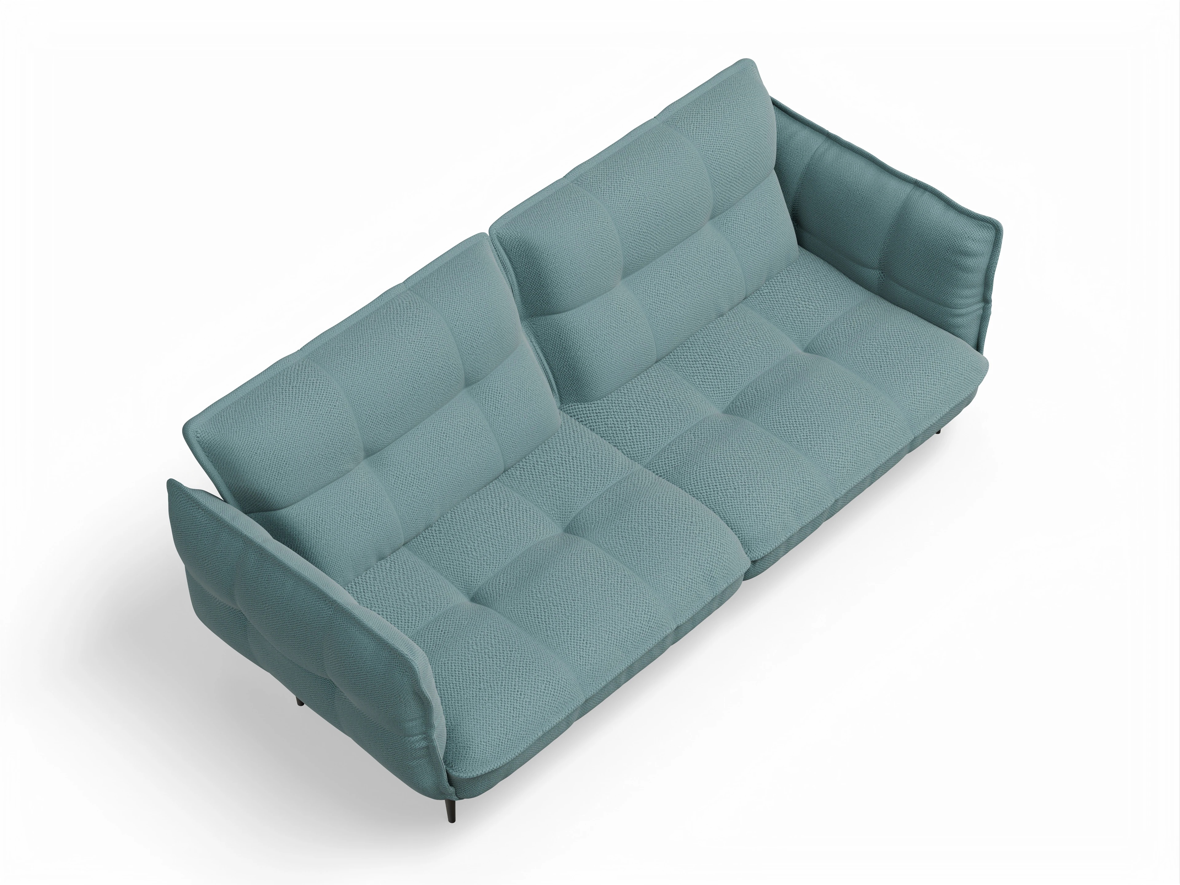 Ansicht des Produktes Marvin-O 3-Sitzer Sofa in Stoff Blau