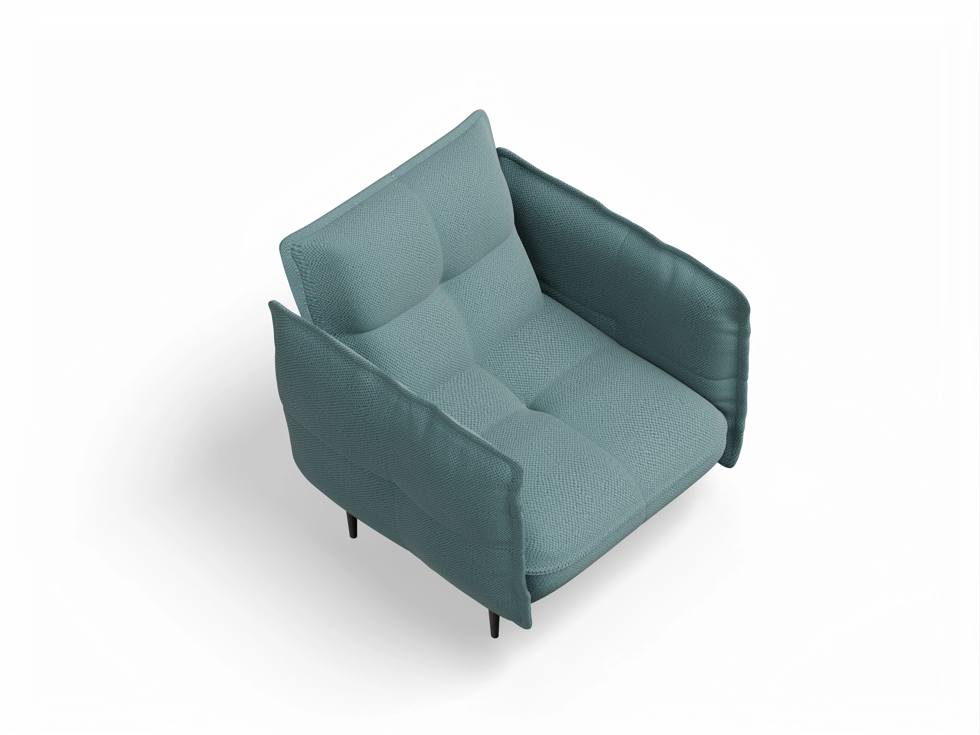 Ansicht des Produktes Marvin-O Klassische Sessel in Stoff Blau