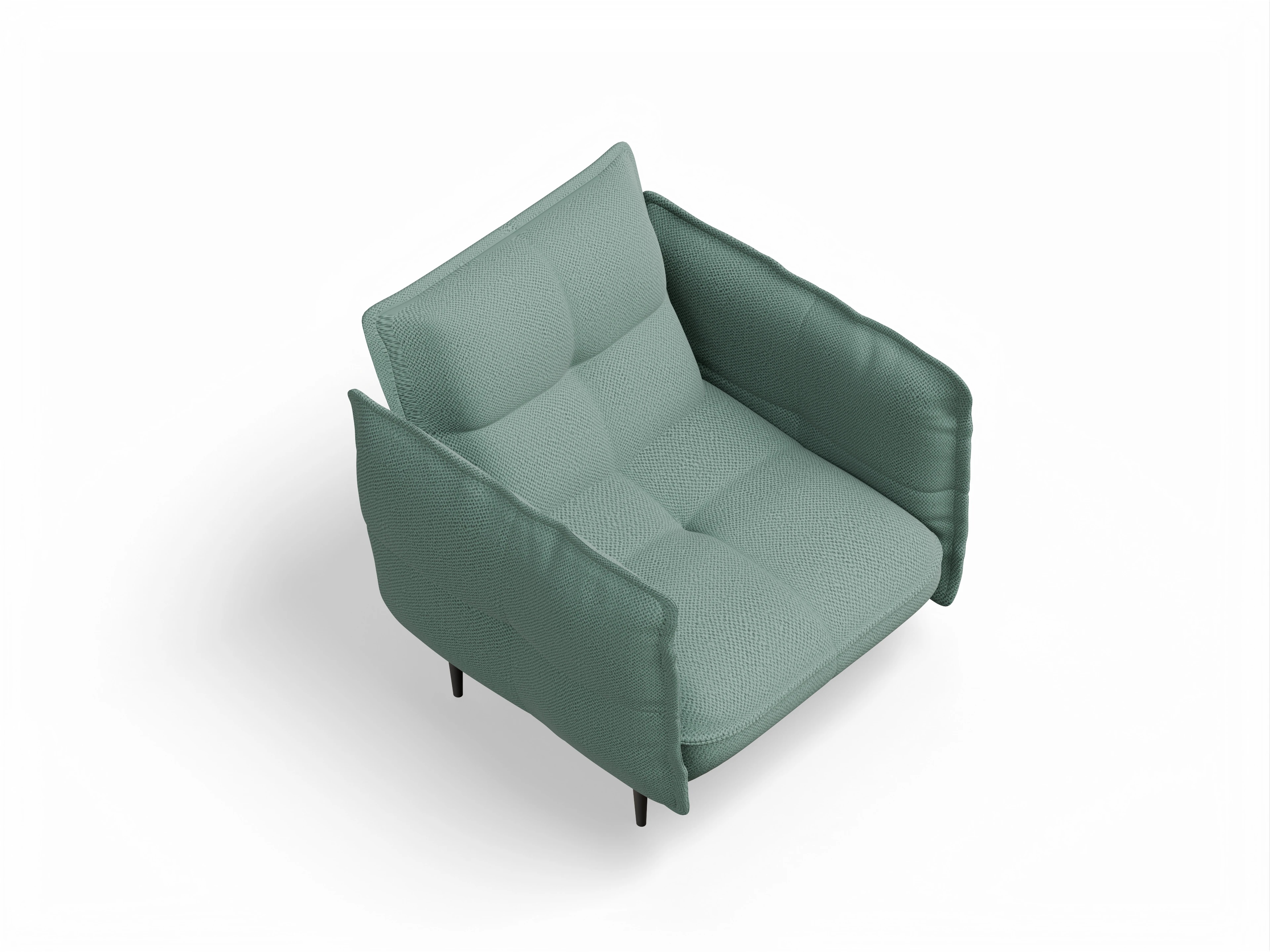 Ansicht des Produktes Marvin-O Klassische Sessel in Stoff Blau