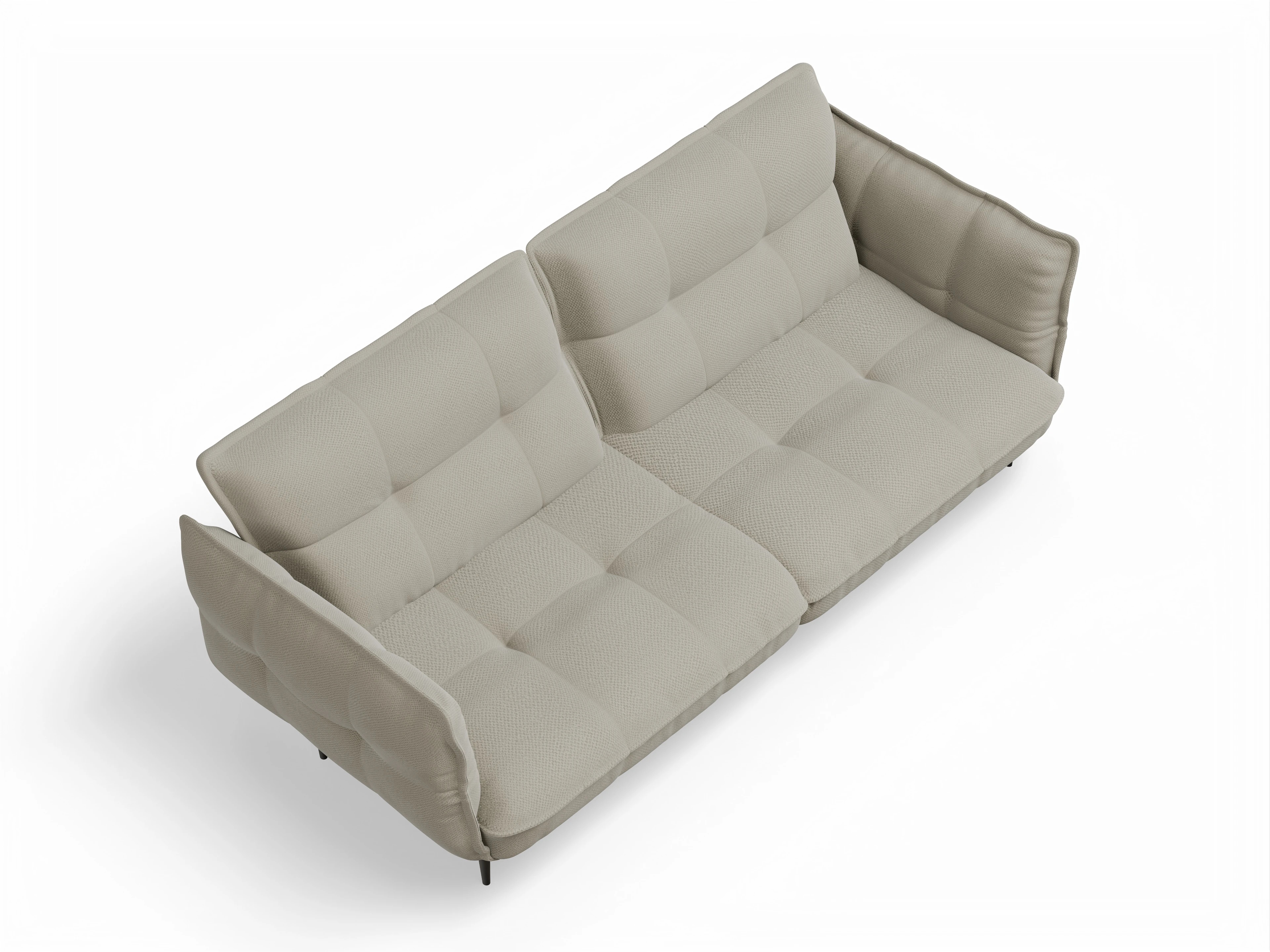 Ansicht des Produktes Marvin-O 3-Sitzer Sofa in Stoff Braun