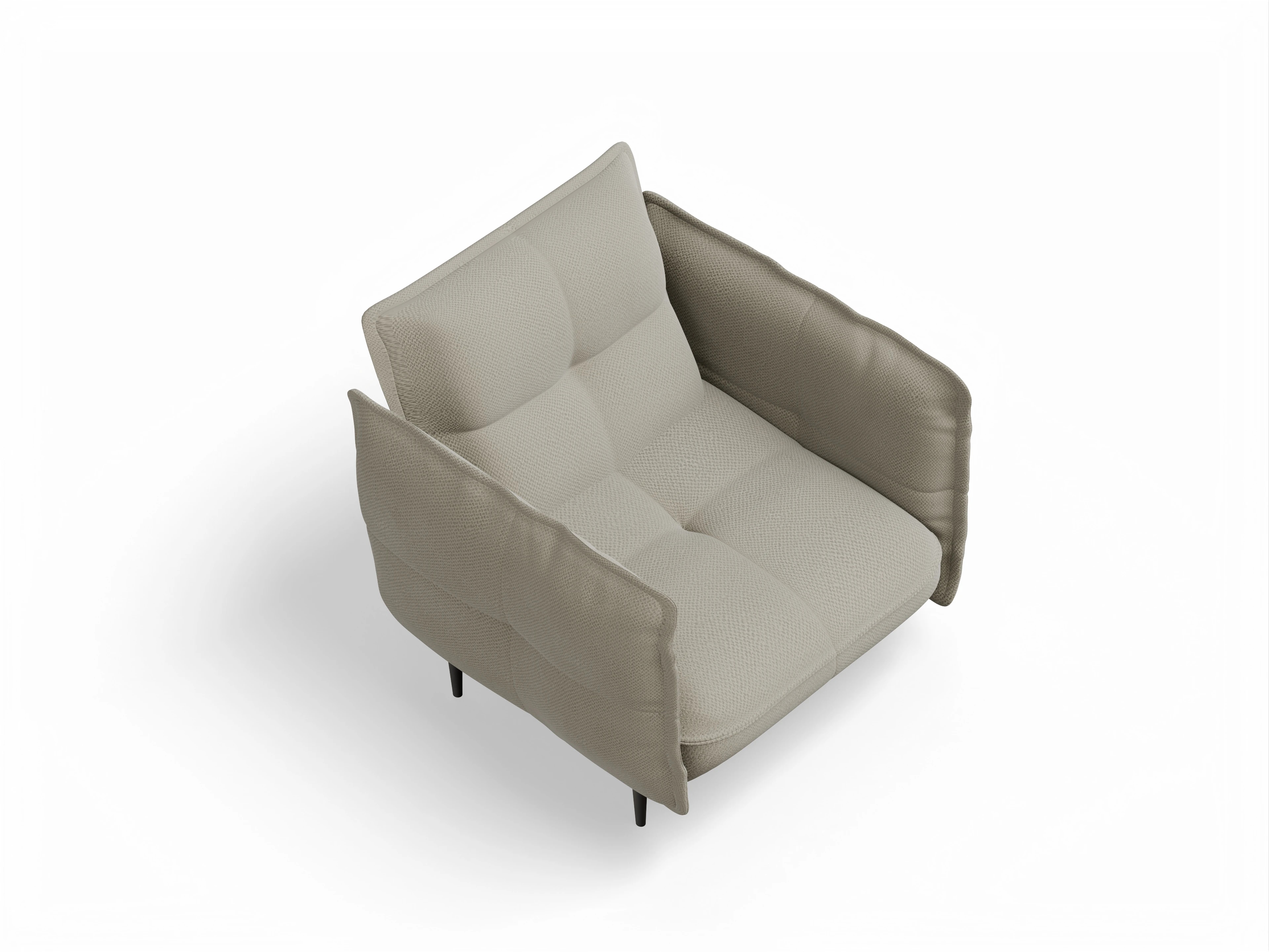 Ansicht des Produktes Marvin-O Klassische Sessel in Stoff Braun