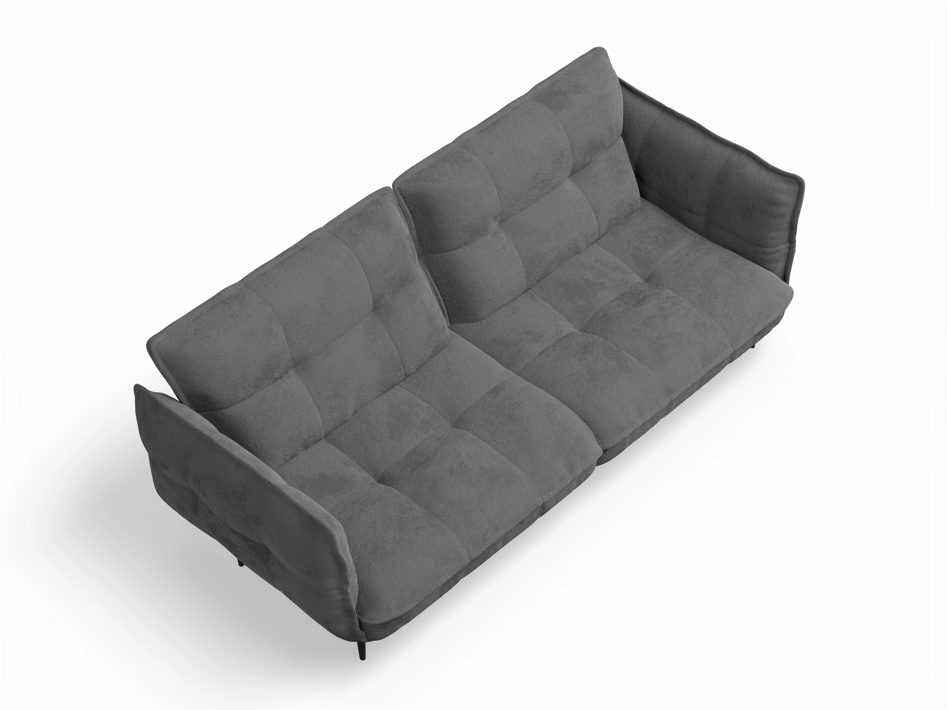 Ansicht des Produktes Marvin-O 3-Sitzer Sofa in Stoff Grau