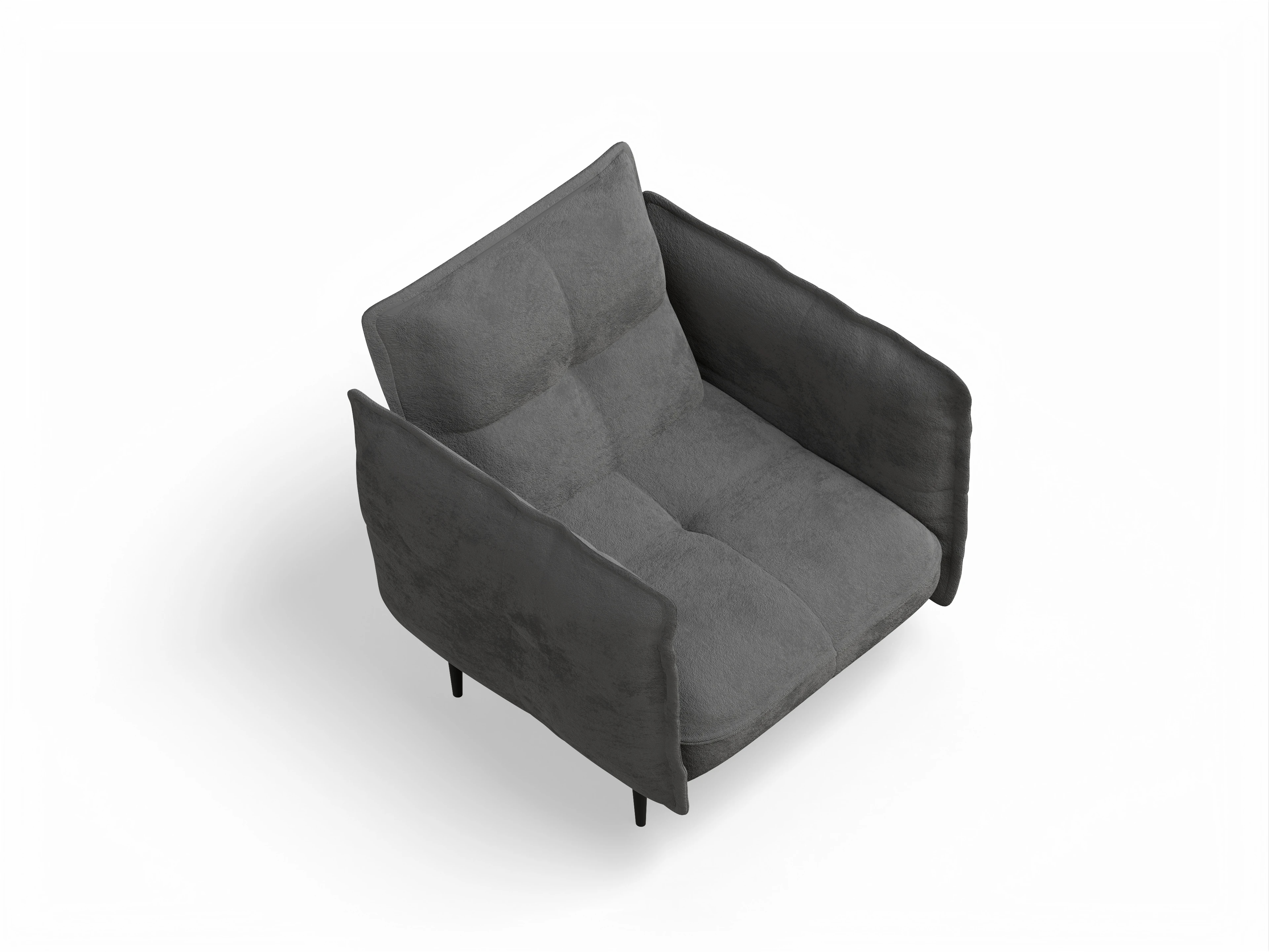 Ansicht des Produktes Marvin-O Klassische Sessel in Stoff Grau