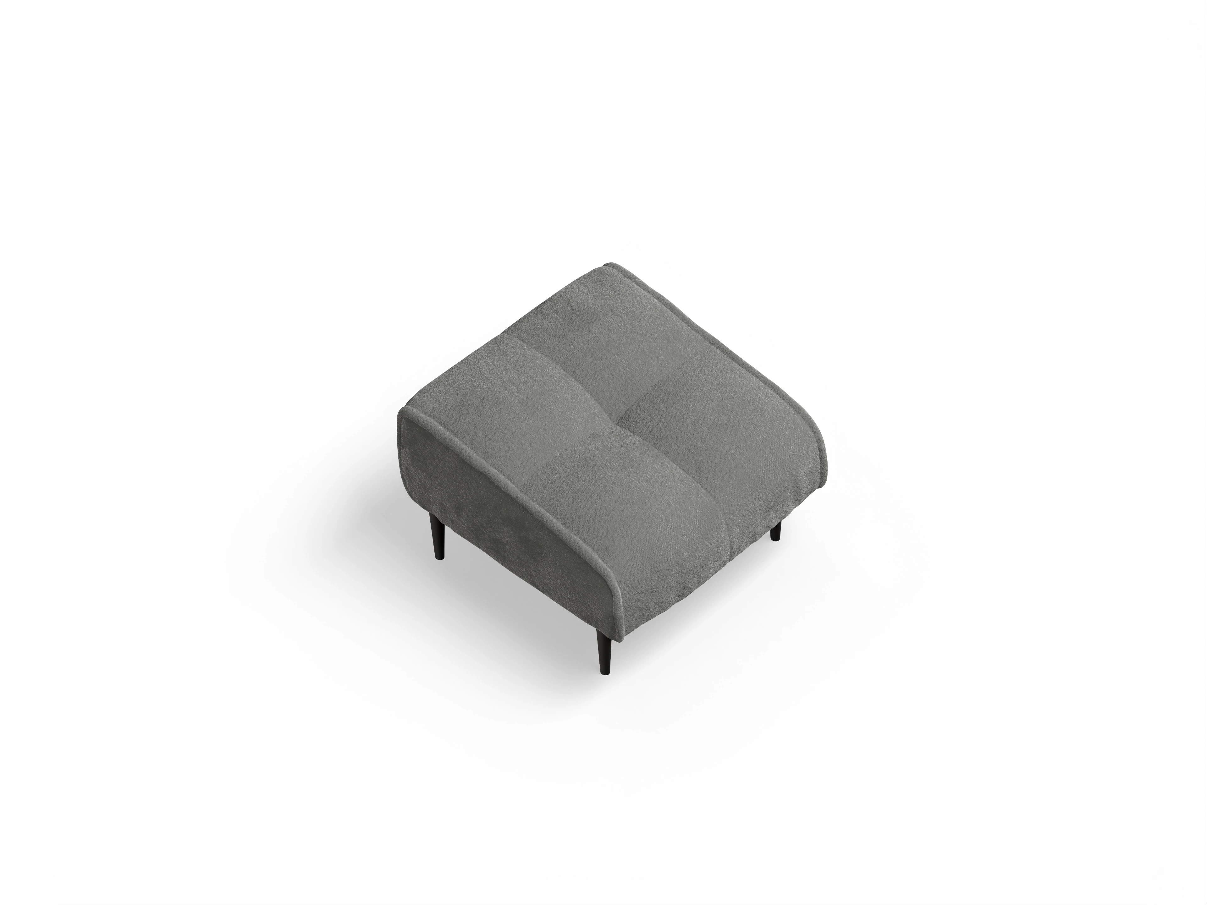Ansicht des Produktes Marvin-O Hocker in Stoff Grau